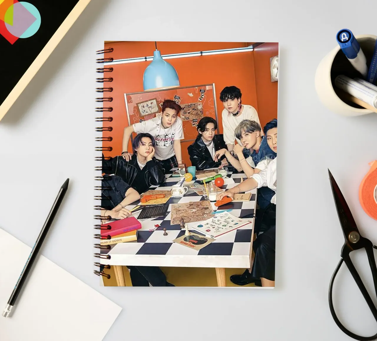Meeting In The Office spiral notebook by Betty Shops