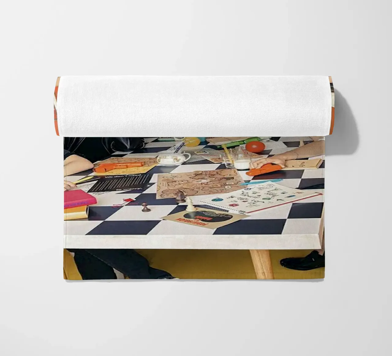 Meeting In The Office beach towel by Betty Shops