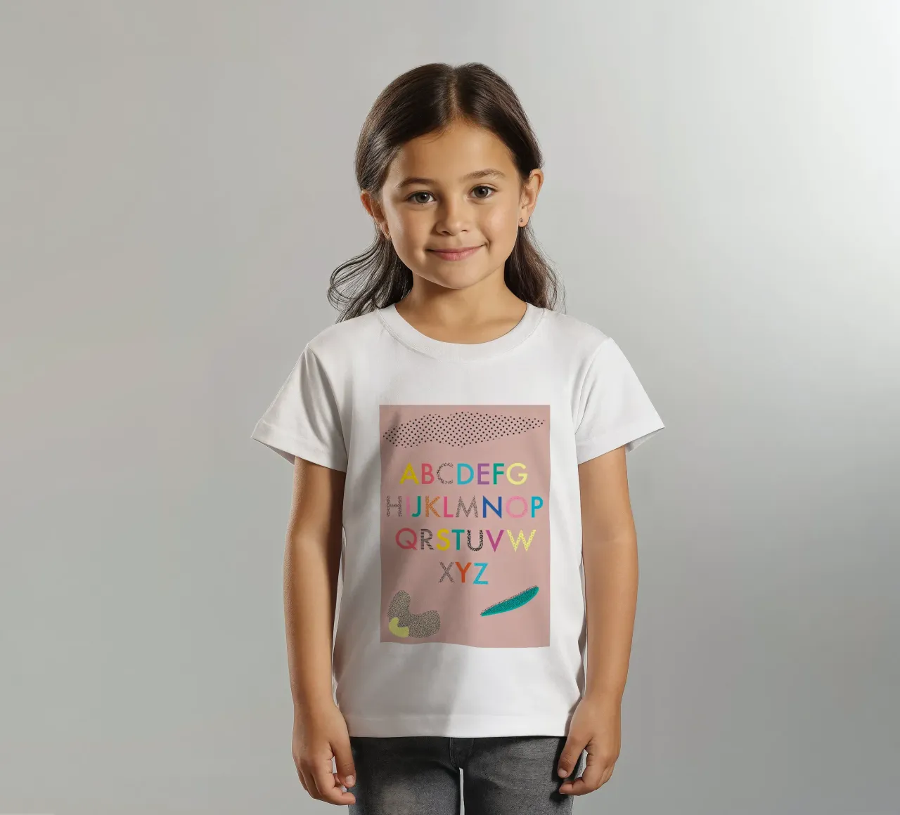 ABC t-shirt bambini da FRICKE DESIGN