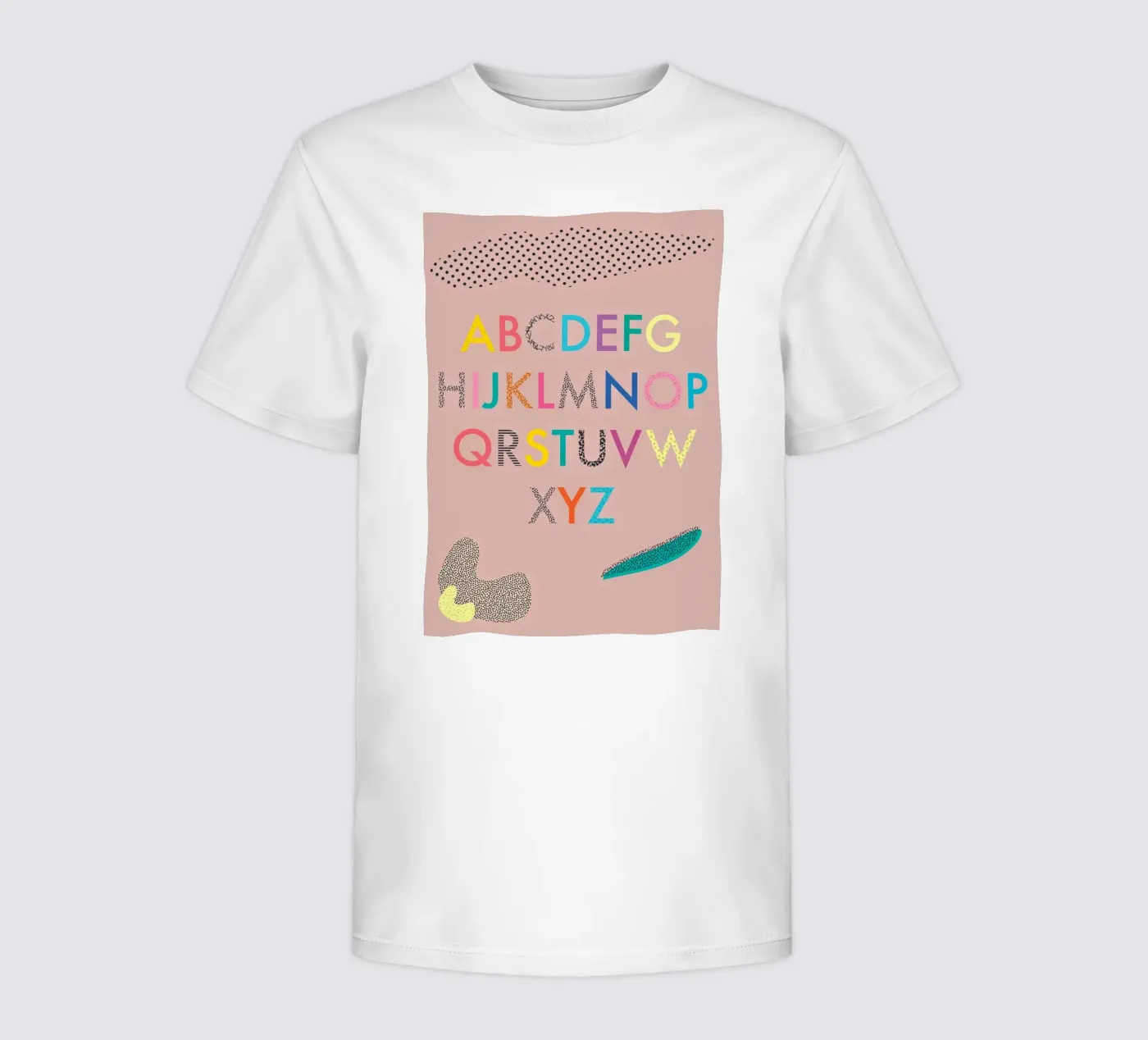 ABC kinder t-shirt van FRICKE DESIGN