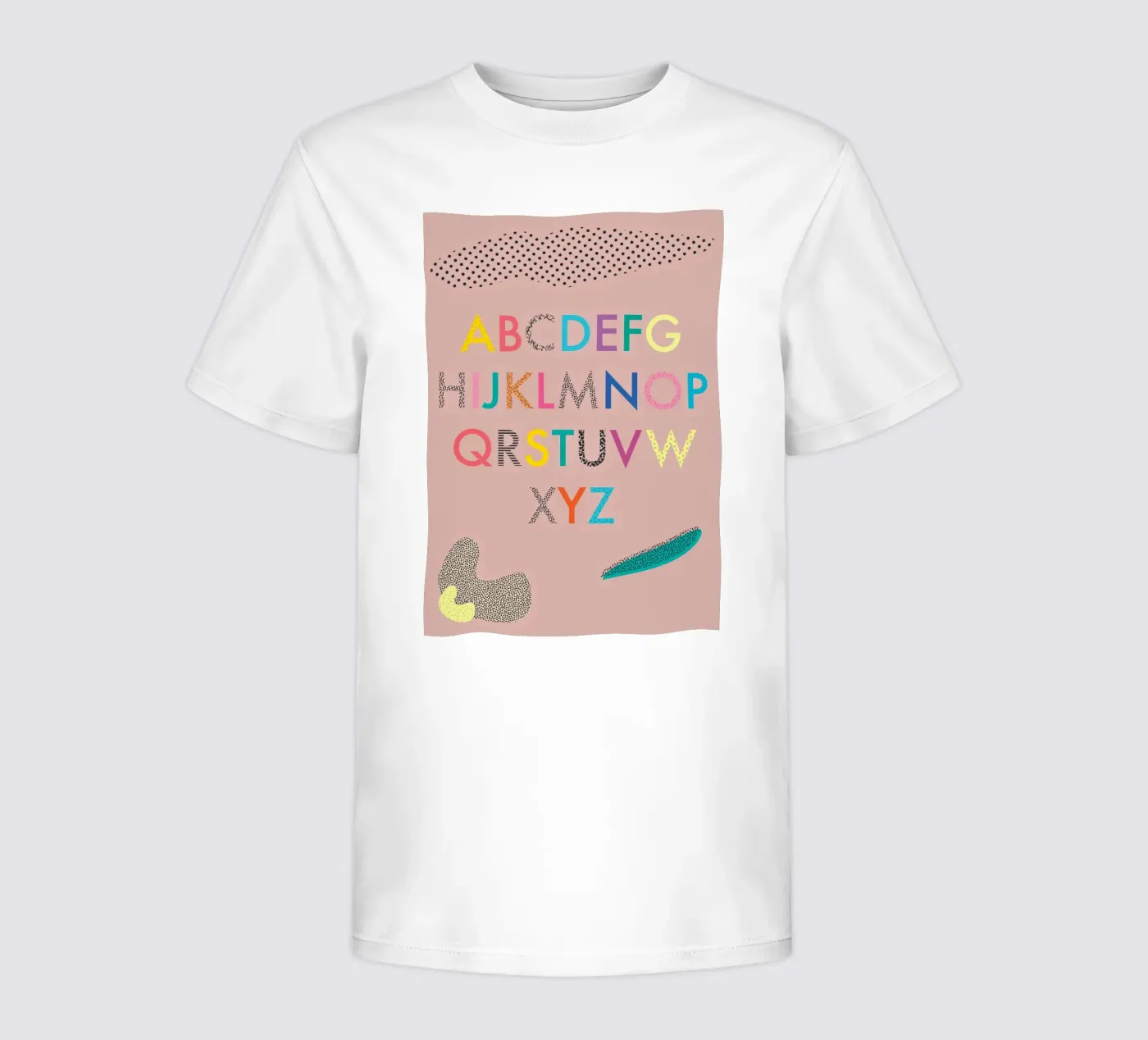 ABC kinder t-shirt van FRICKE DESIGN