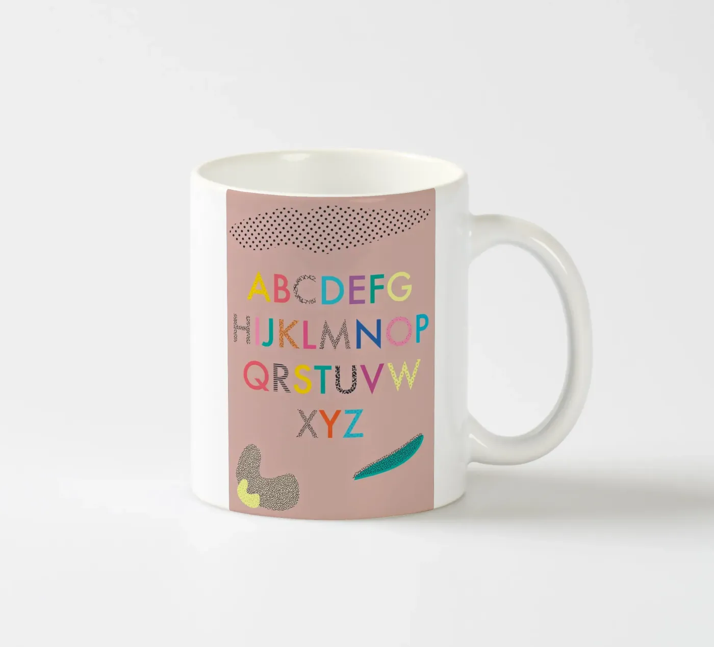 ABC ceramic mug by FRICKE DESIGN