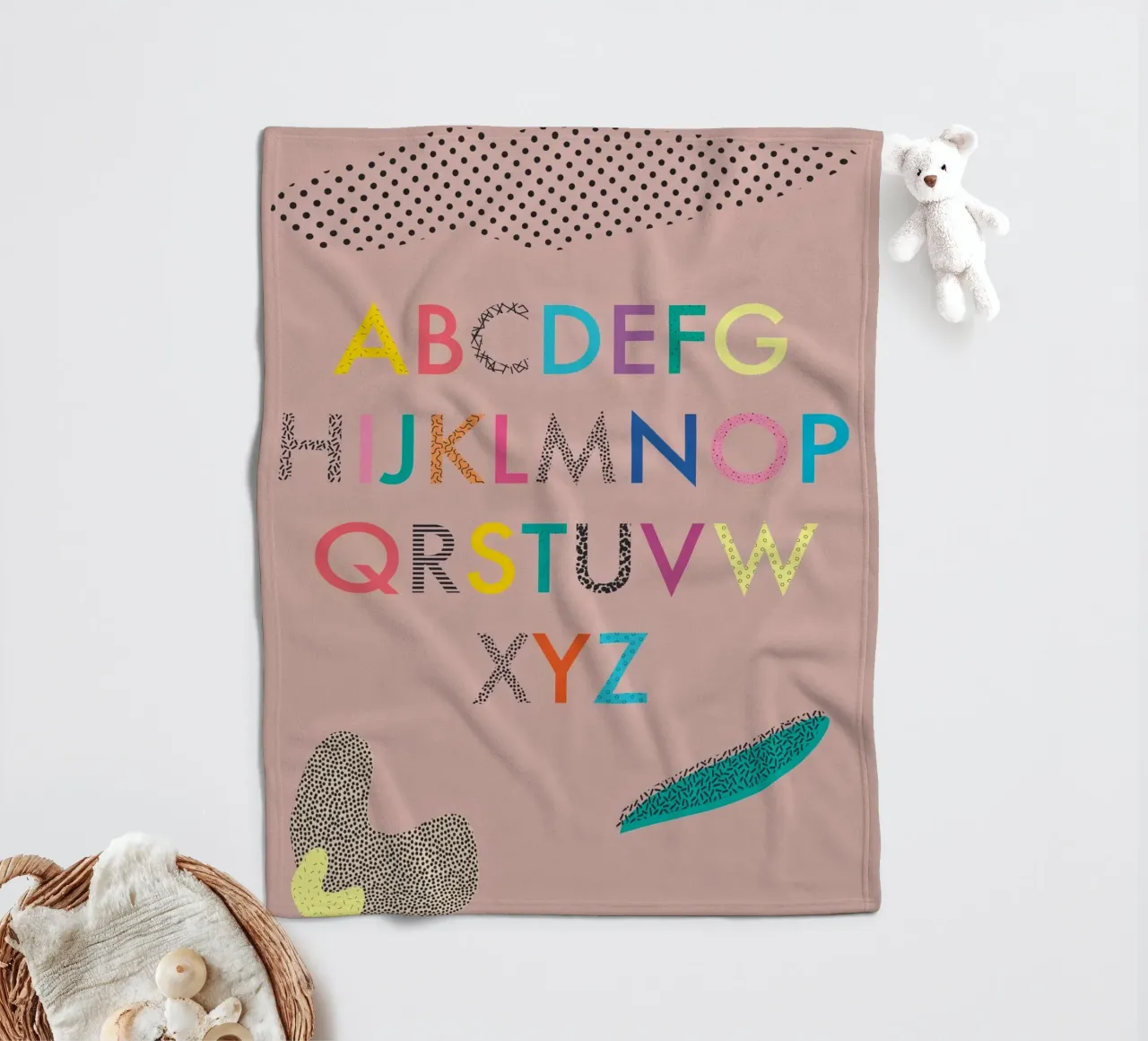 ABC Fleecedecke von FRICKE DESIGN