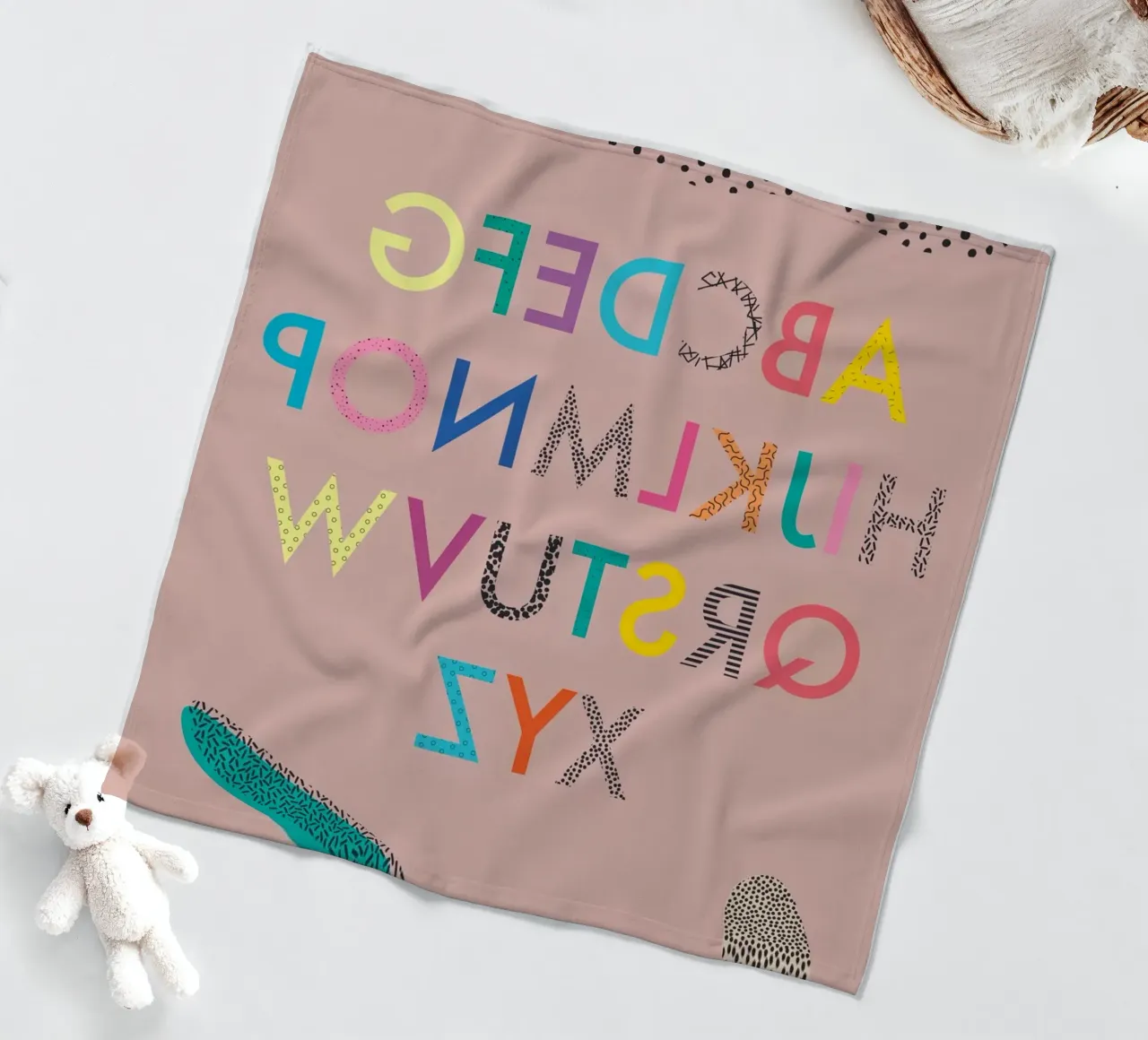 ABC Fleecedecke von FRICKE DESIGN