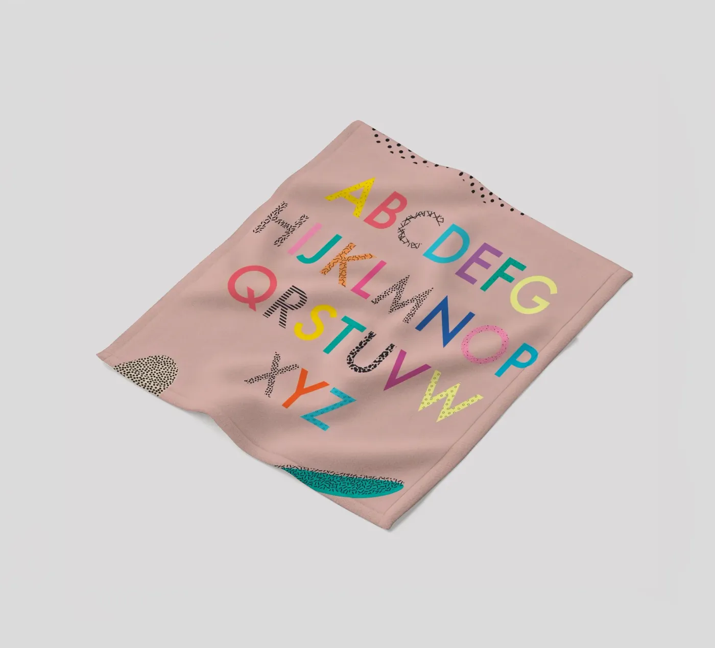 ABC plaid polaire de FRICKE DESIGN