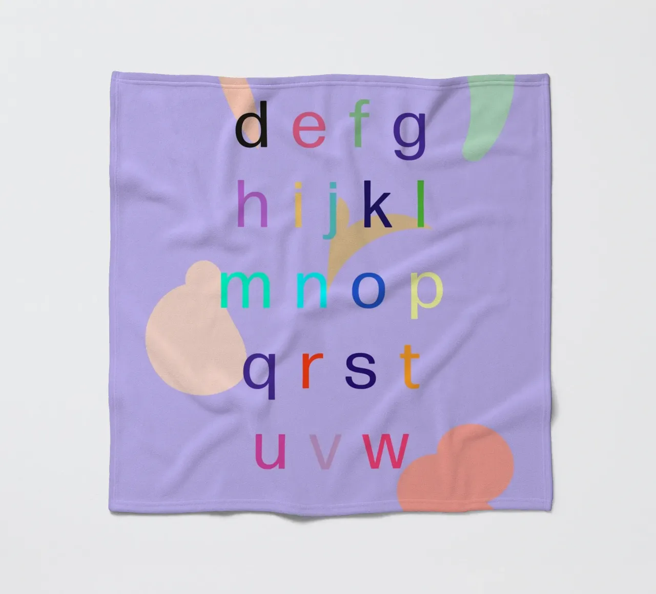 abc Fleecedecke von FRICKE DESIGN