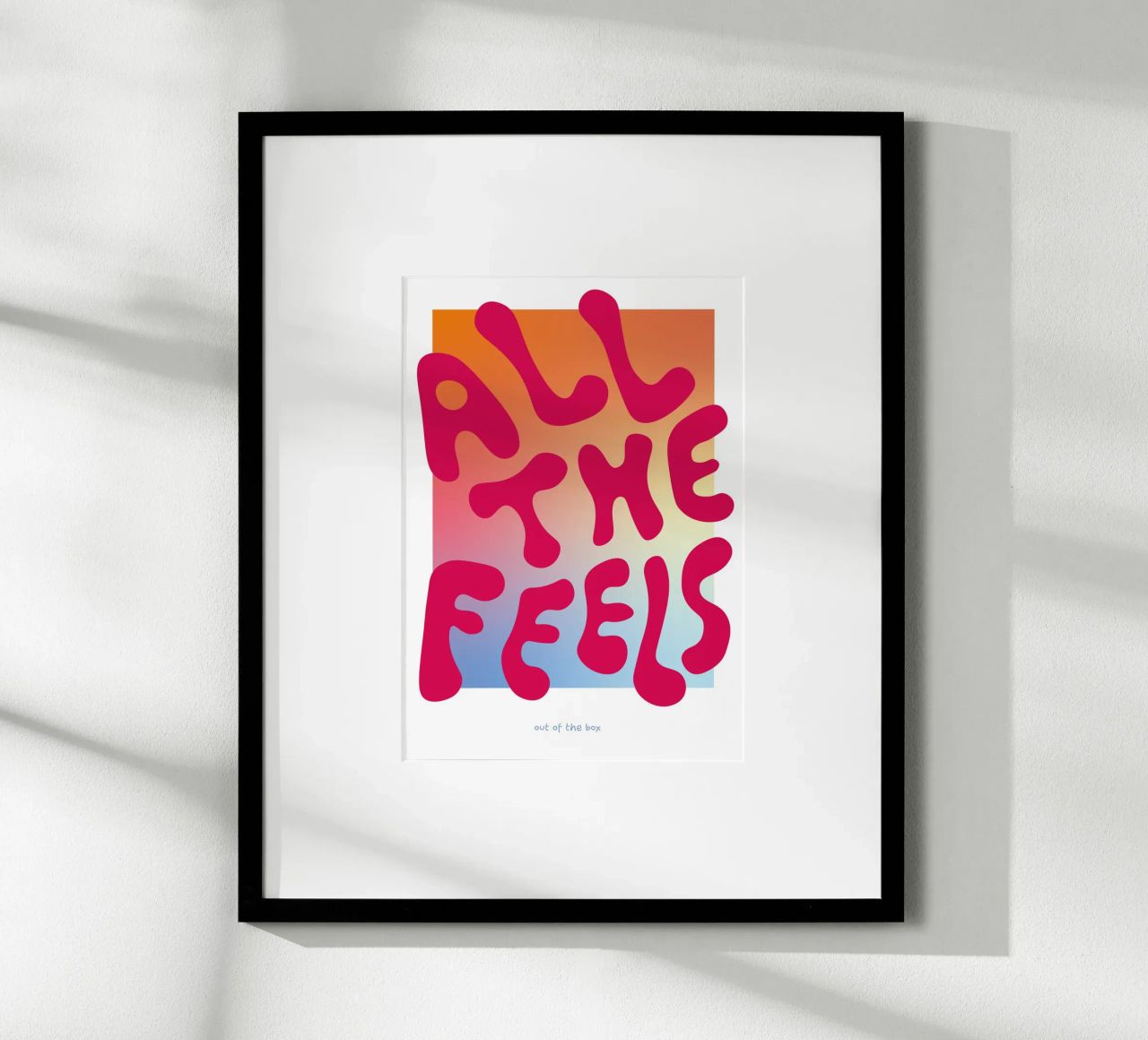 All the Feels – Hot Pink Poster von Catarina Paula