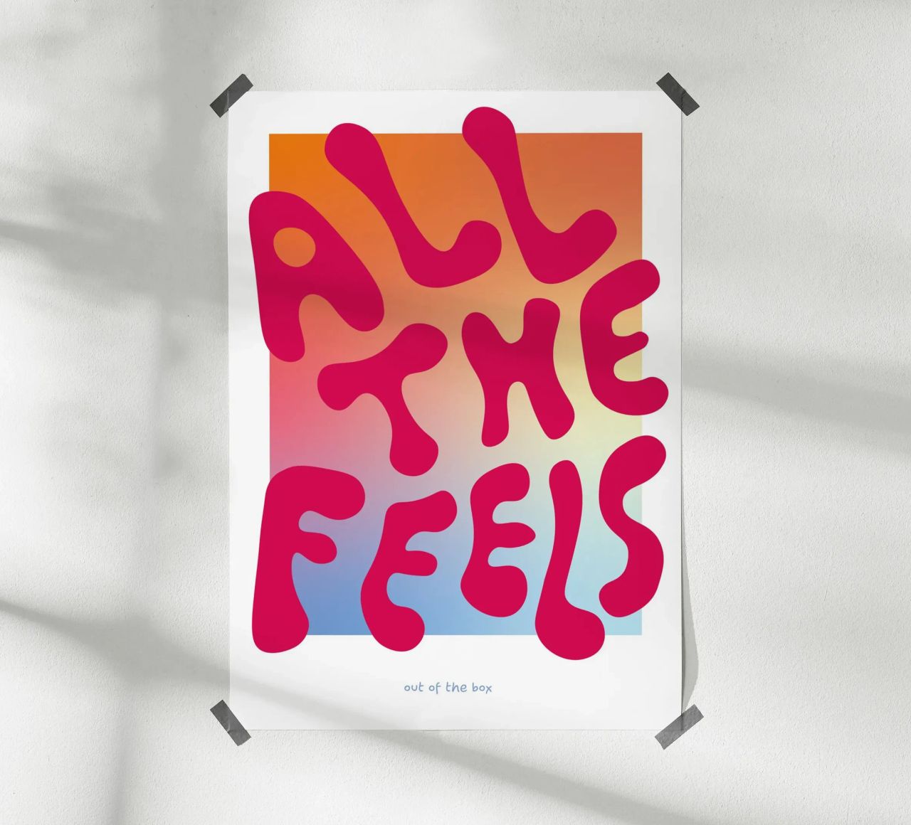 All the Feels – Hot Pink Poster von Catarina Paula