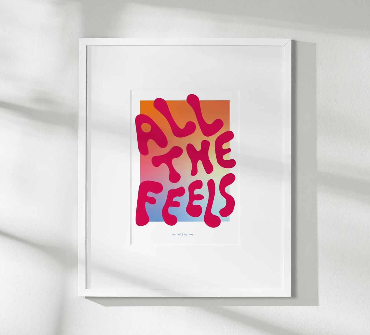 All the Feels – Hot Pink Poster von Catarina Paula