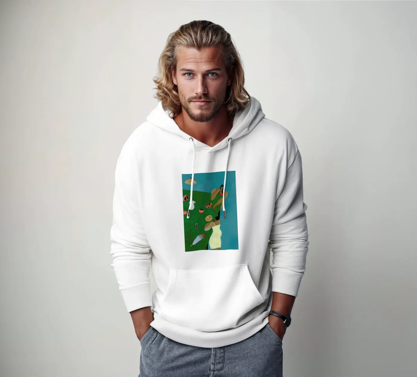 Table Setting hoodie van Nudes and Croissants