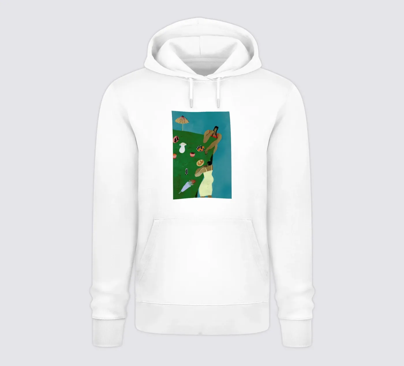 Table Setting felpa con cappuccio da Nudes and Croissants