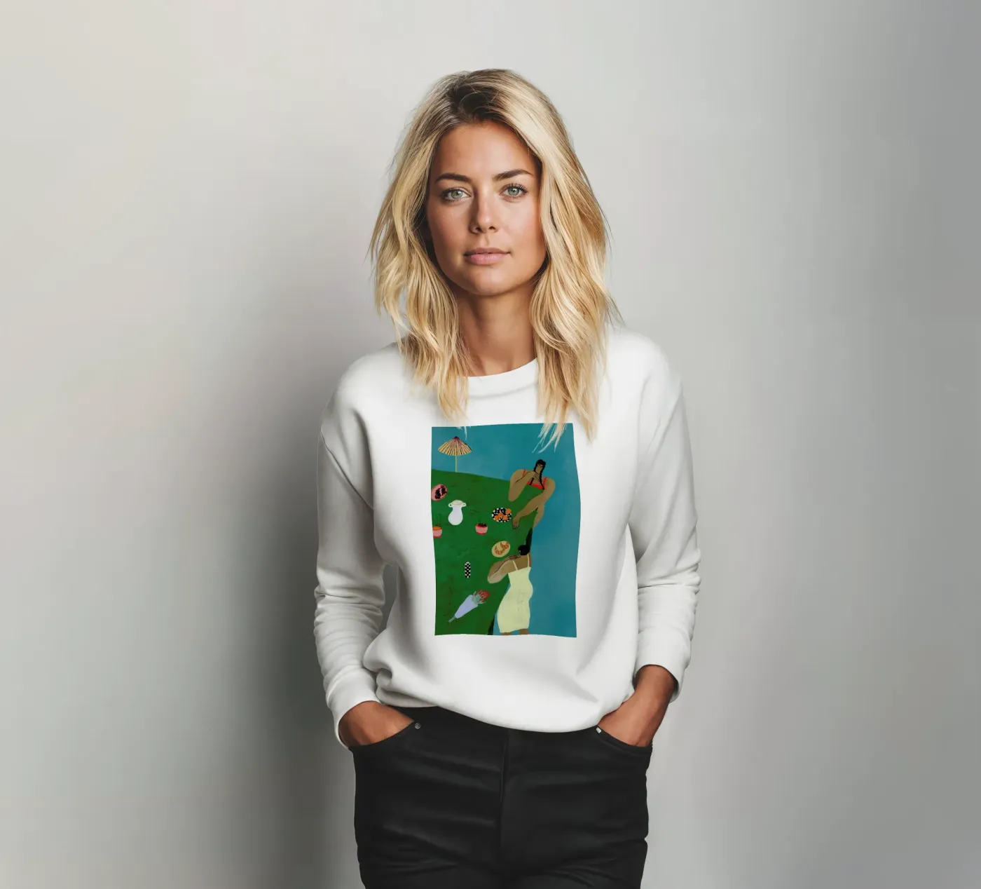 Table Setting sweatshirt van Nudes and Croissants