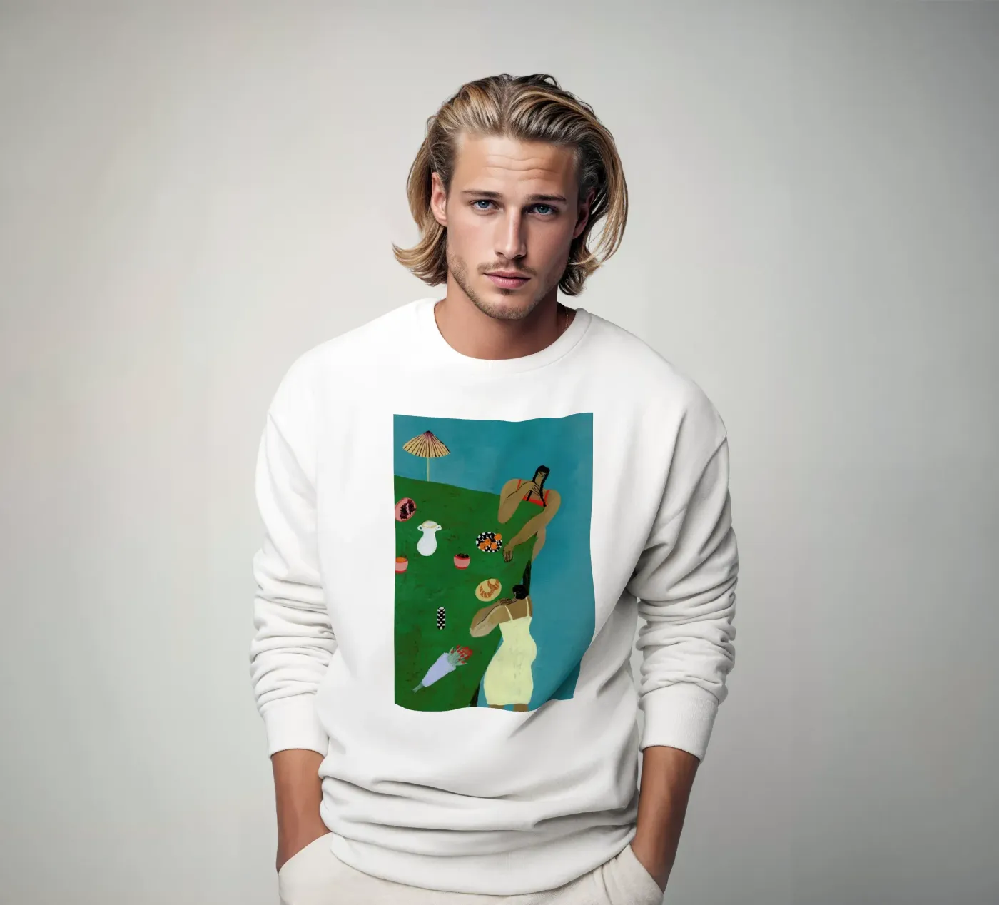 Table Setting sweatshirt van Nudes and Croissants