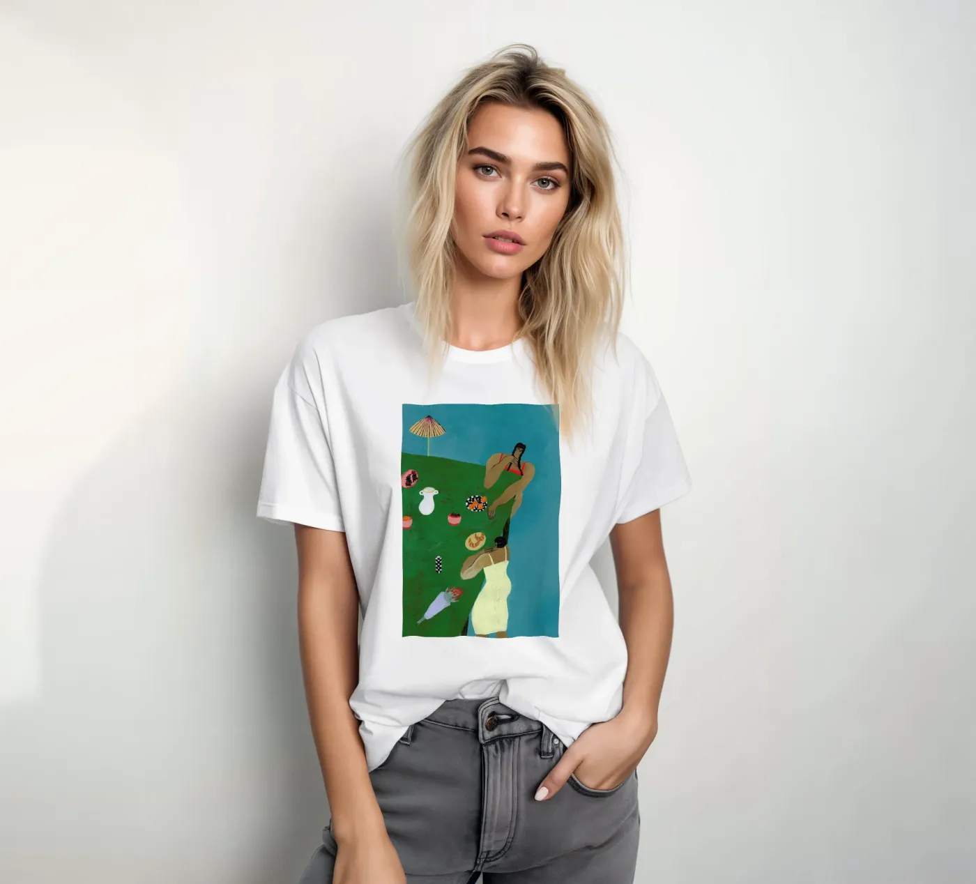 Table Setting t-shirt da Nudes and Croissants