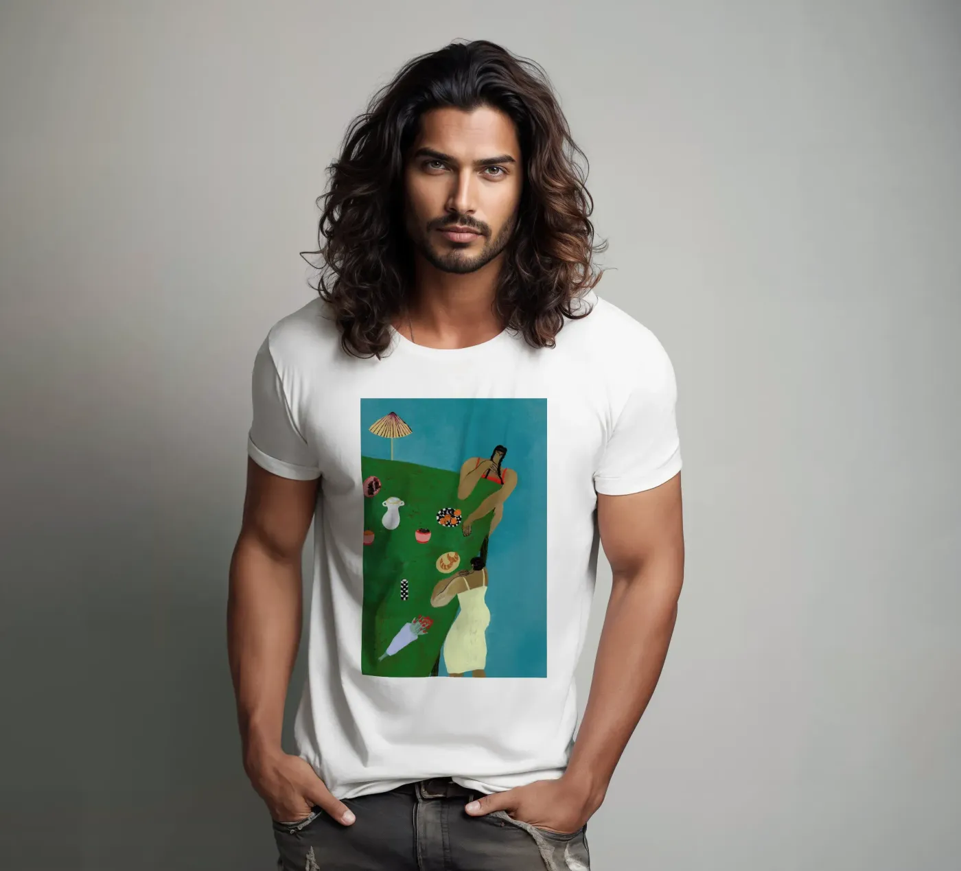 Table Setting t-shirt van Nudes and Croissants