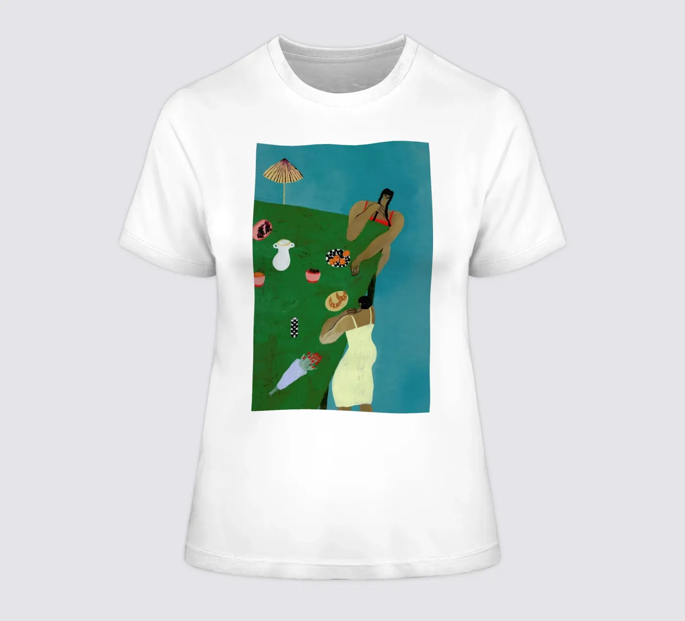 Table Setting t-shirt da donna da Nudes and Croissants