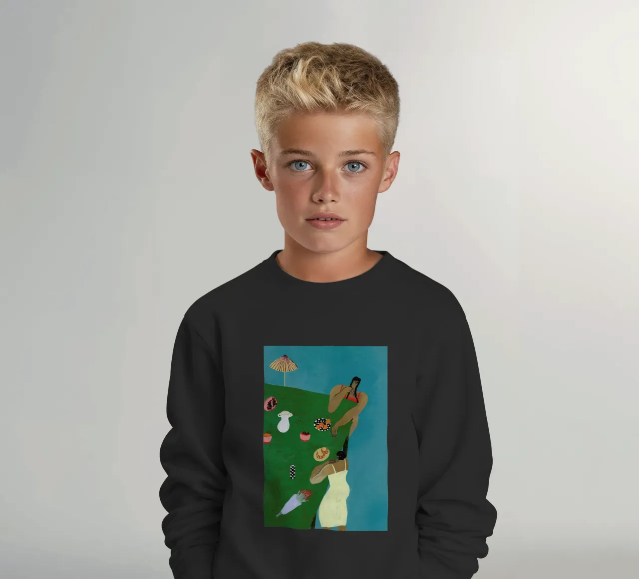 Table Setting felpa bambino da Nudes and Croissants