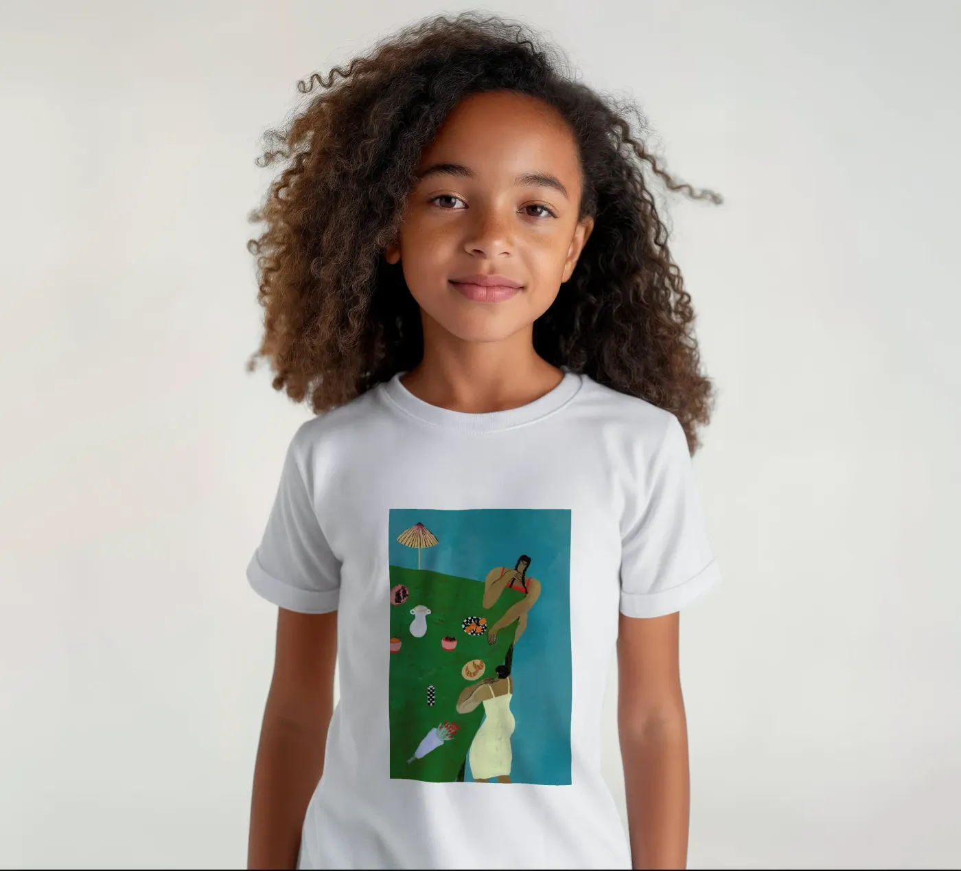 Table Setting kids t-shirt by Nudes and Croissants