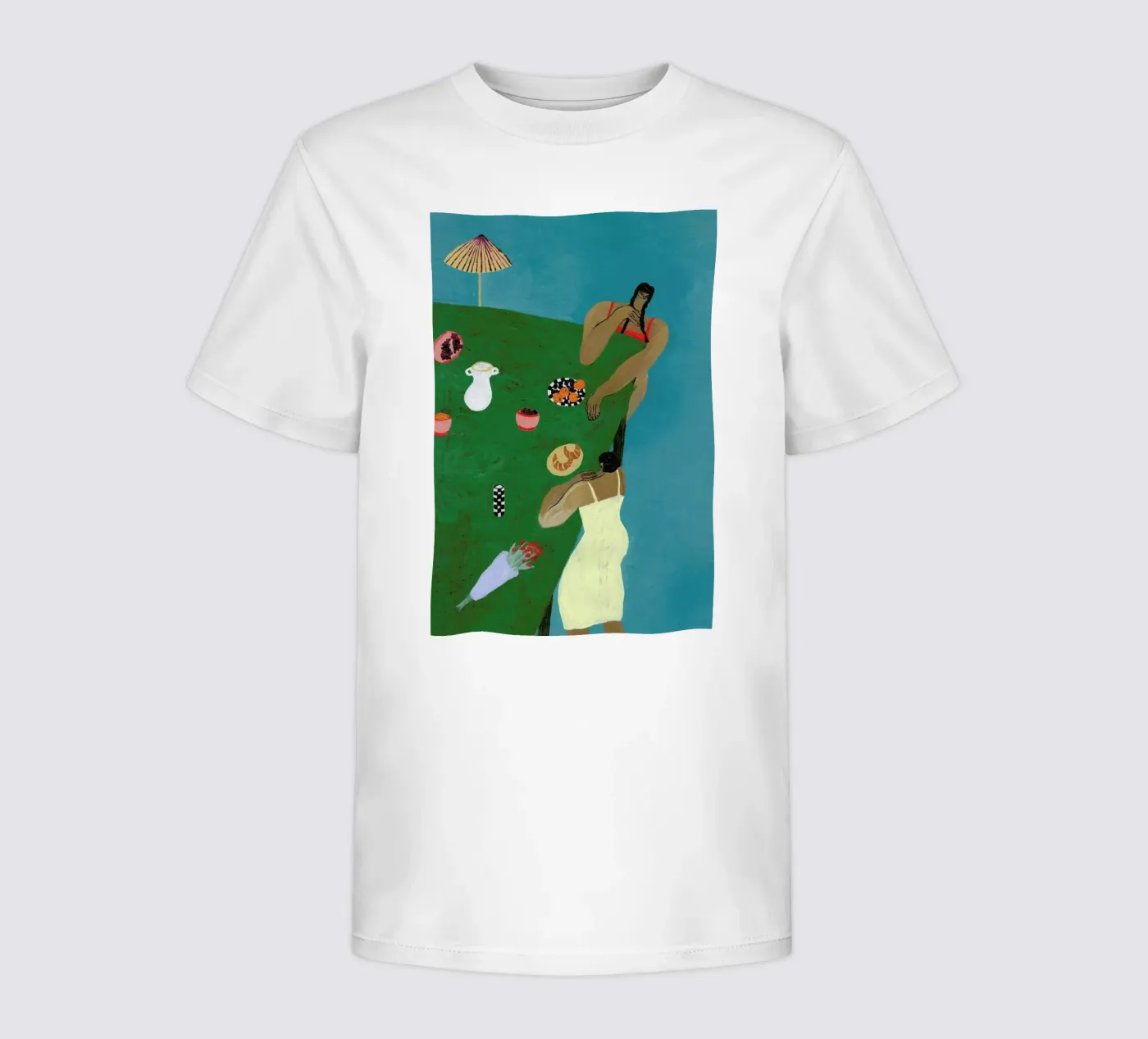 Table Setting kids t-shirt by Nudes and Croissants