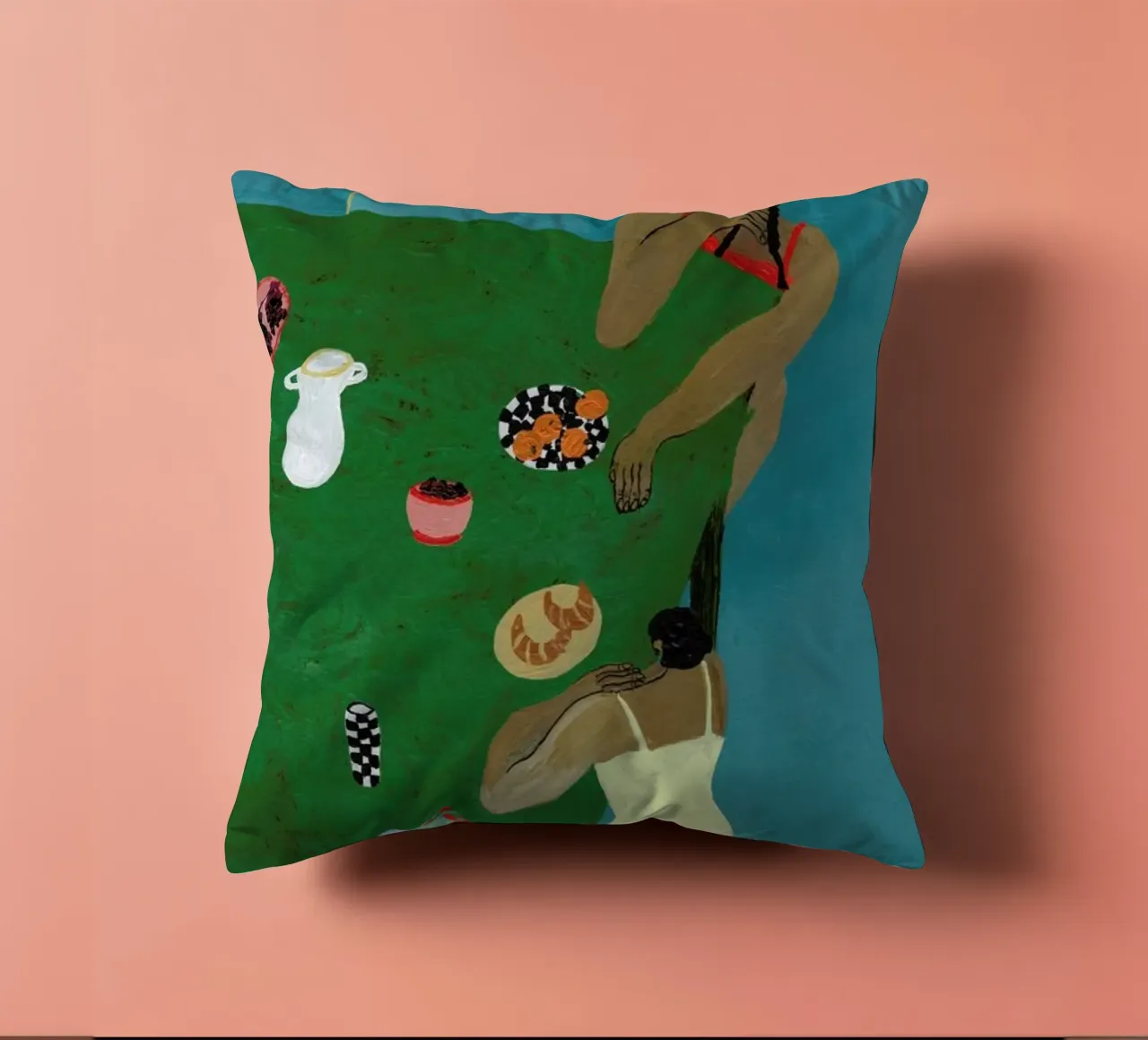 Table Setting cuscino da Nudes and Croissants