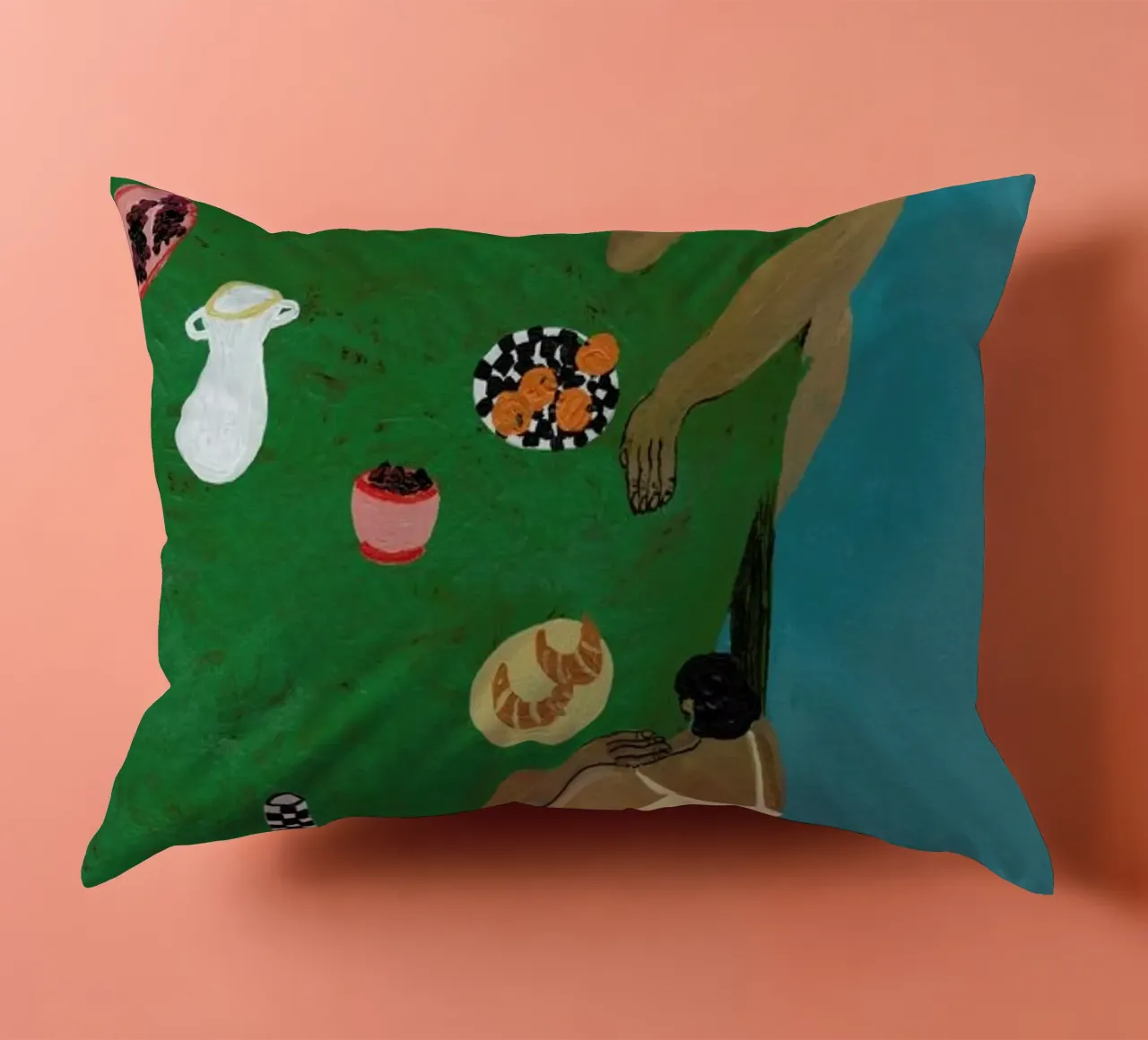 Table Setting cuscino da Nudes and Croissants