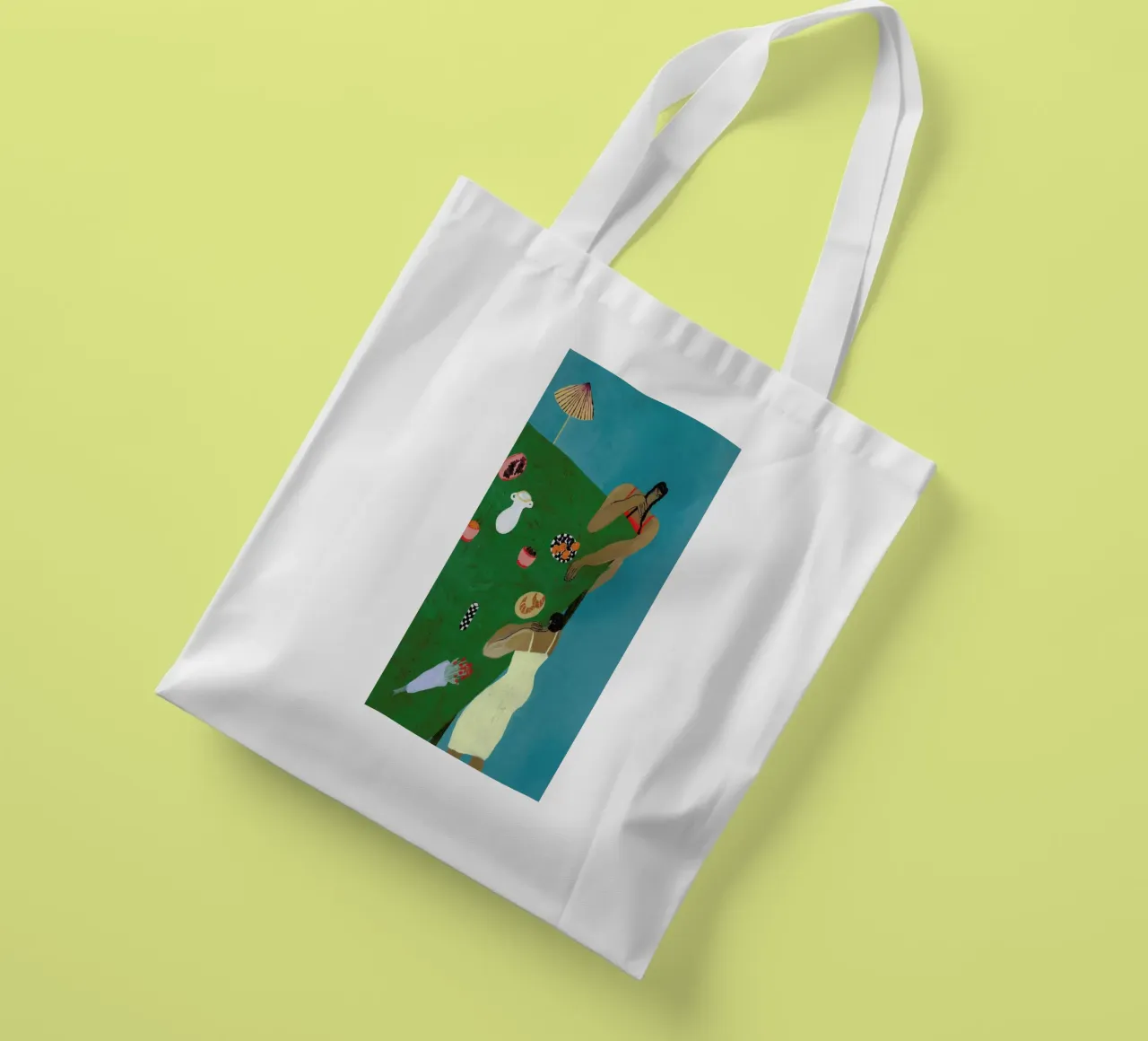 Table Setting tote bag by Nudes and Croissants