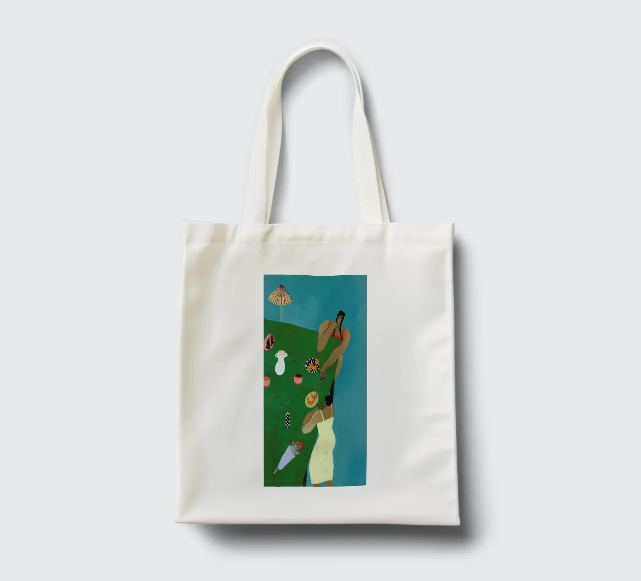 Table Setting tote bag by Nudes and Croissants