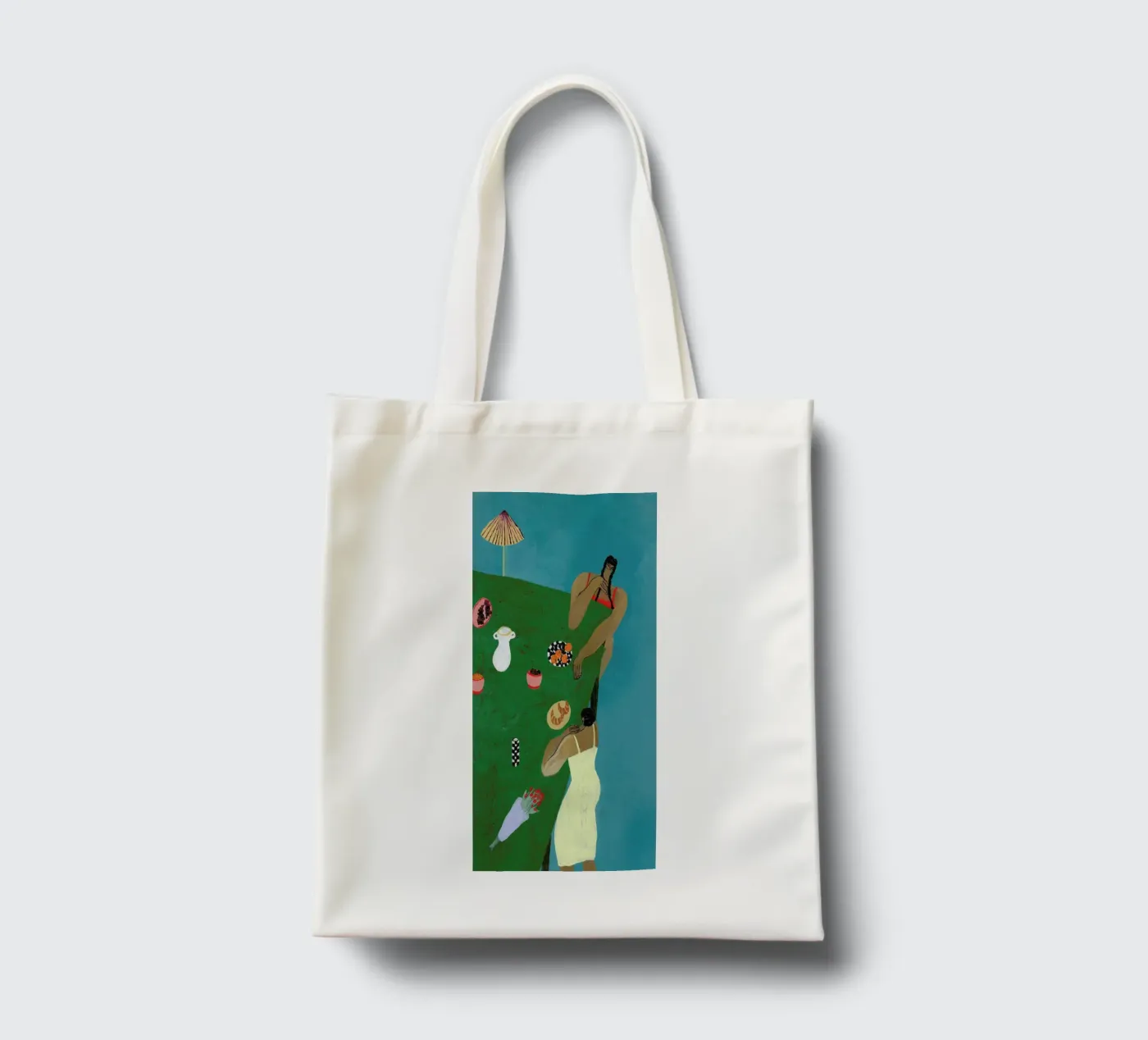 Table Setting tote bag by Nudes and Croissants