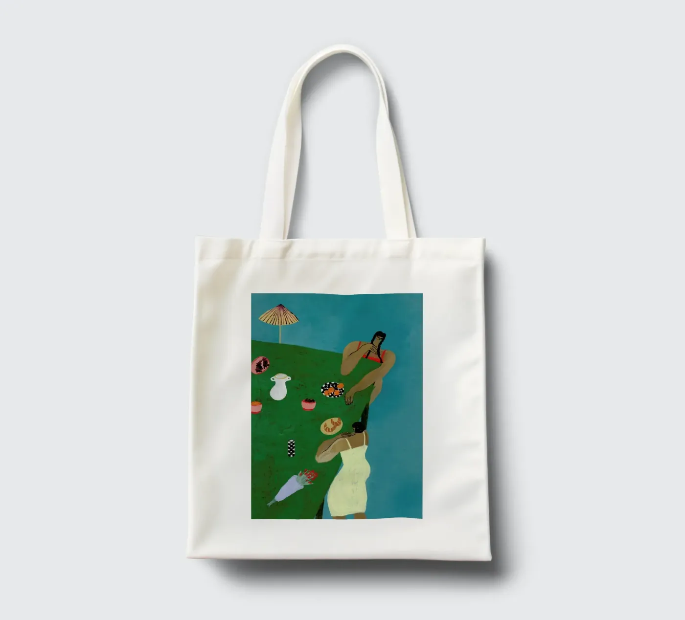 Table Setting tote bag by Nudes and Croissants