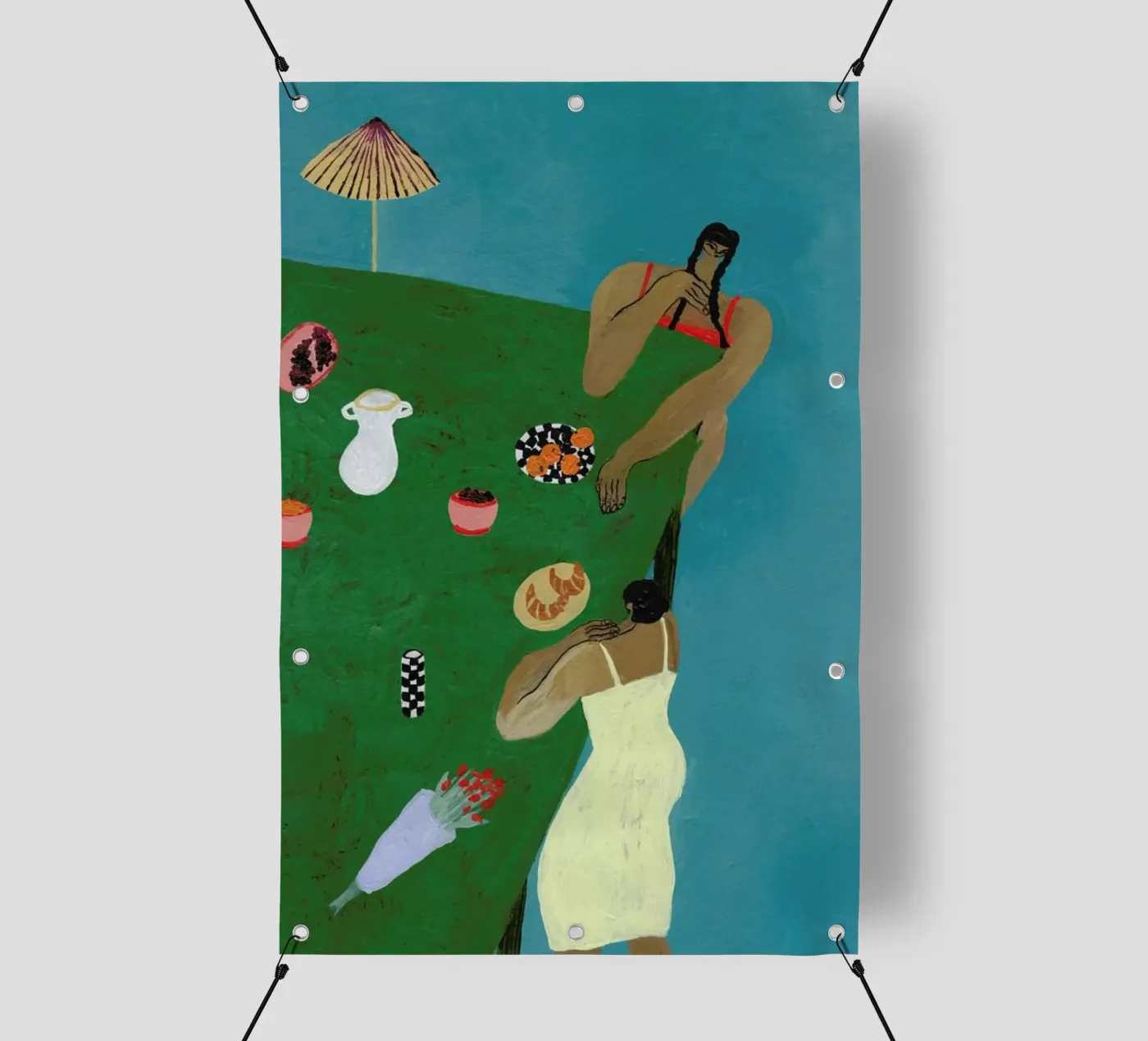 Table Setting pvc cover by Nudes and Croissants