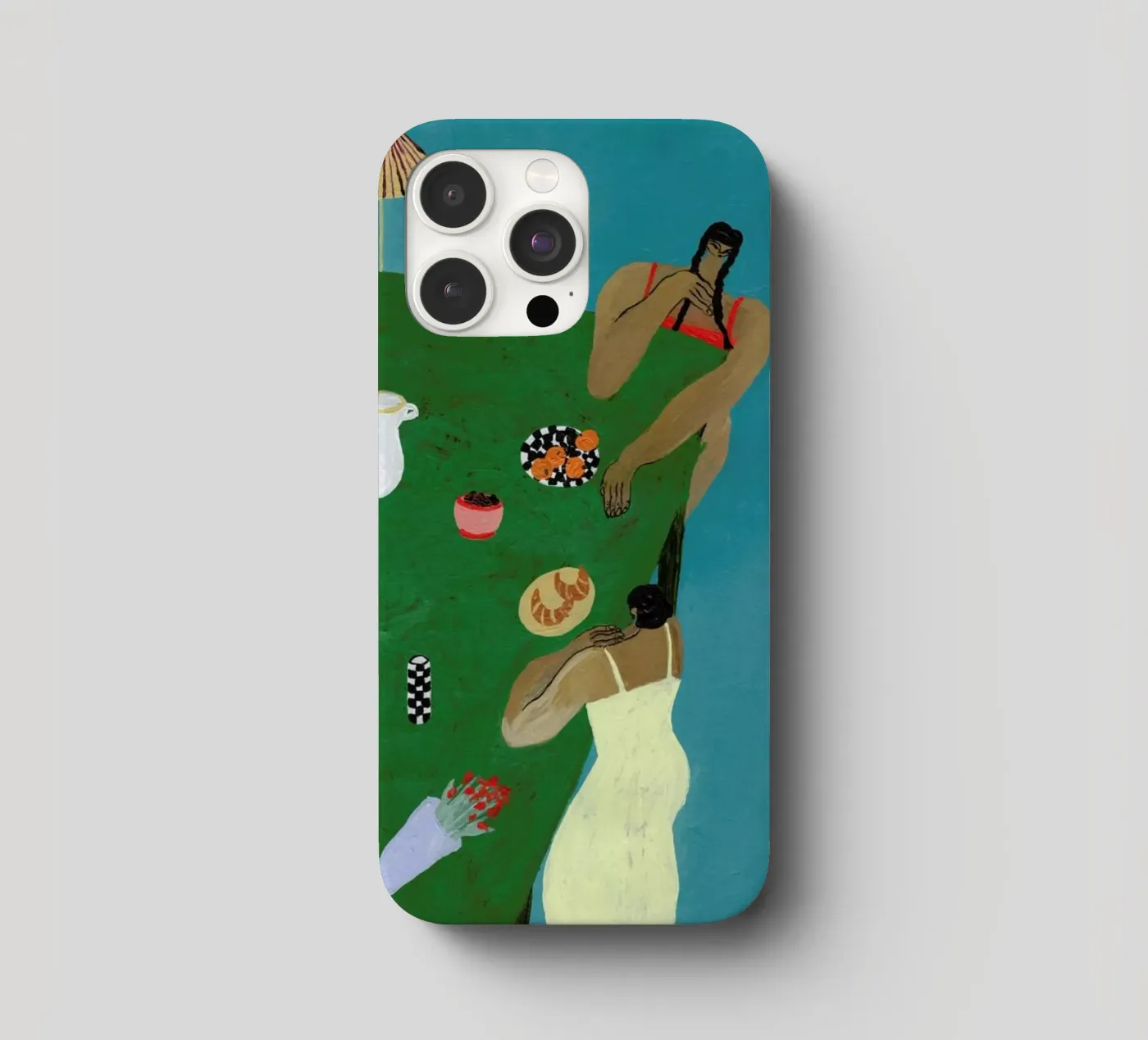 Table Setting iphone case by Nudes and Croissants