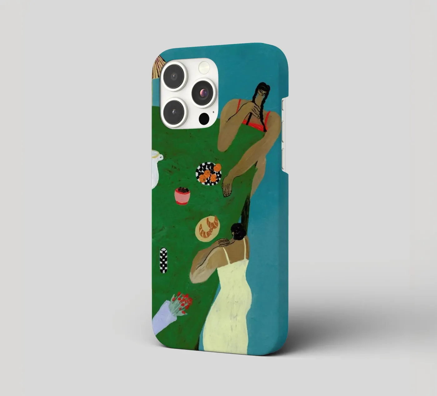 Table Setting iphone case by Nudes and Croissants