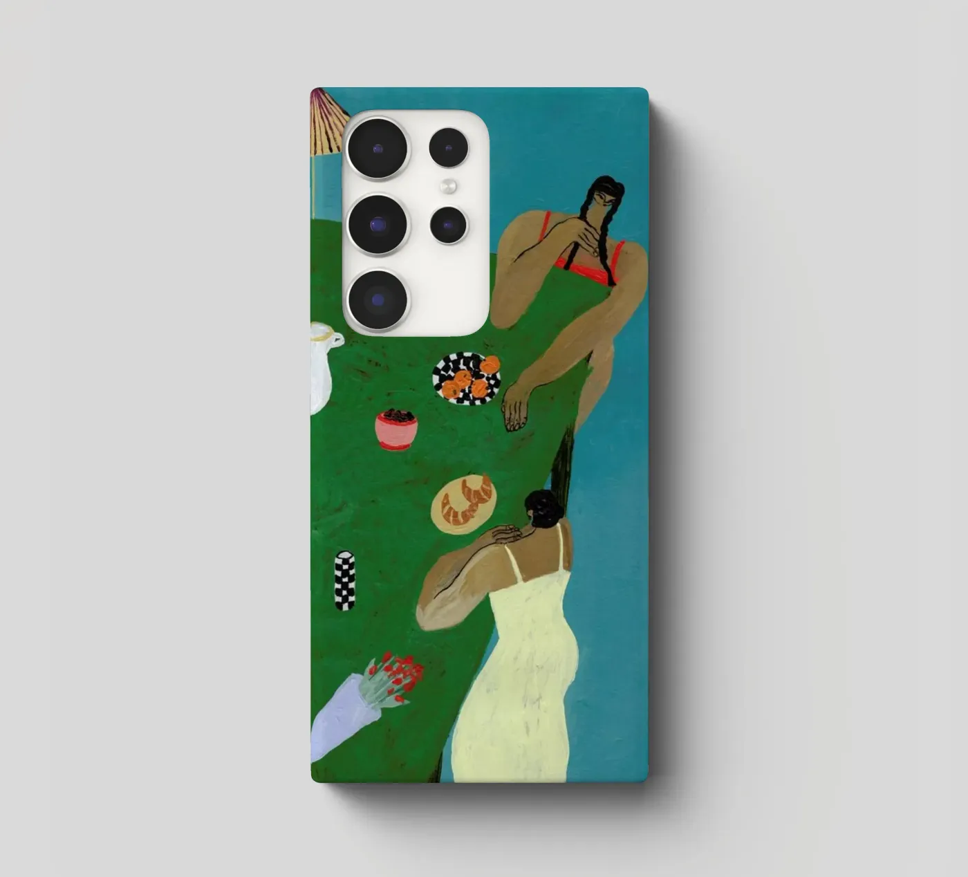 Table Setting samsung phone case by Nudes and Croissants