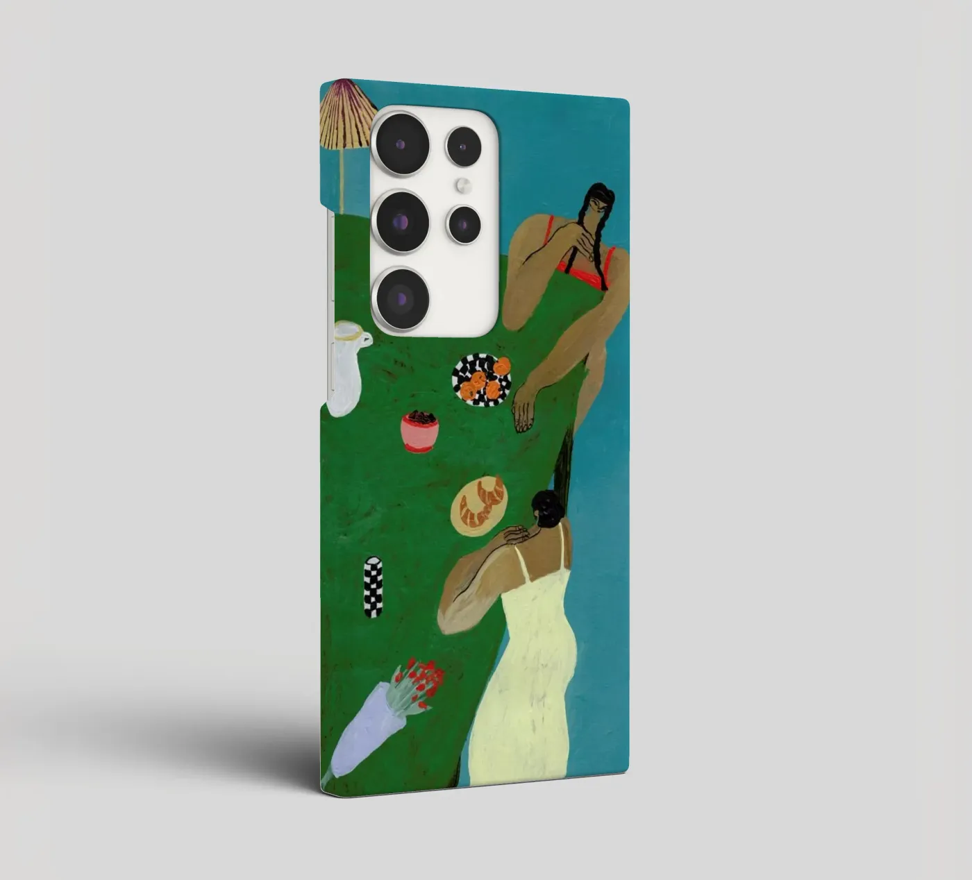 Table Setting samsung phone case by Nudes and Croissants