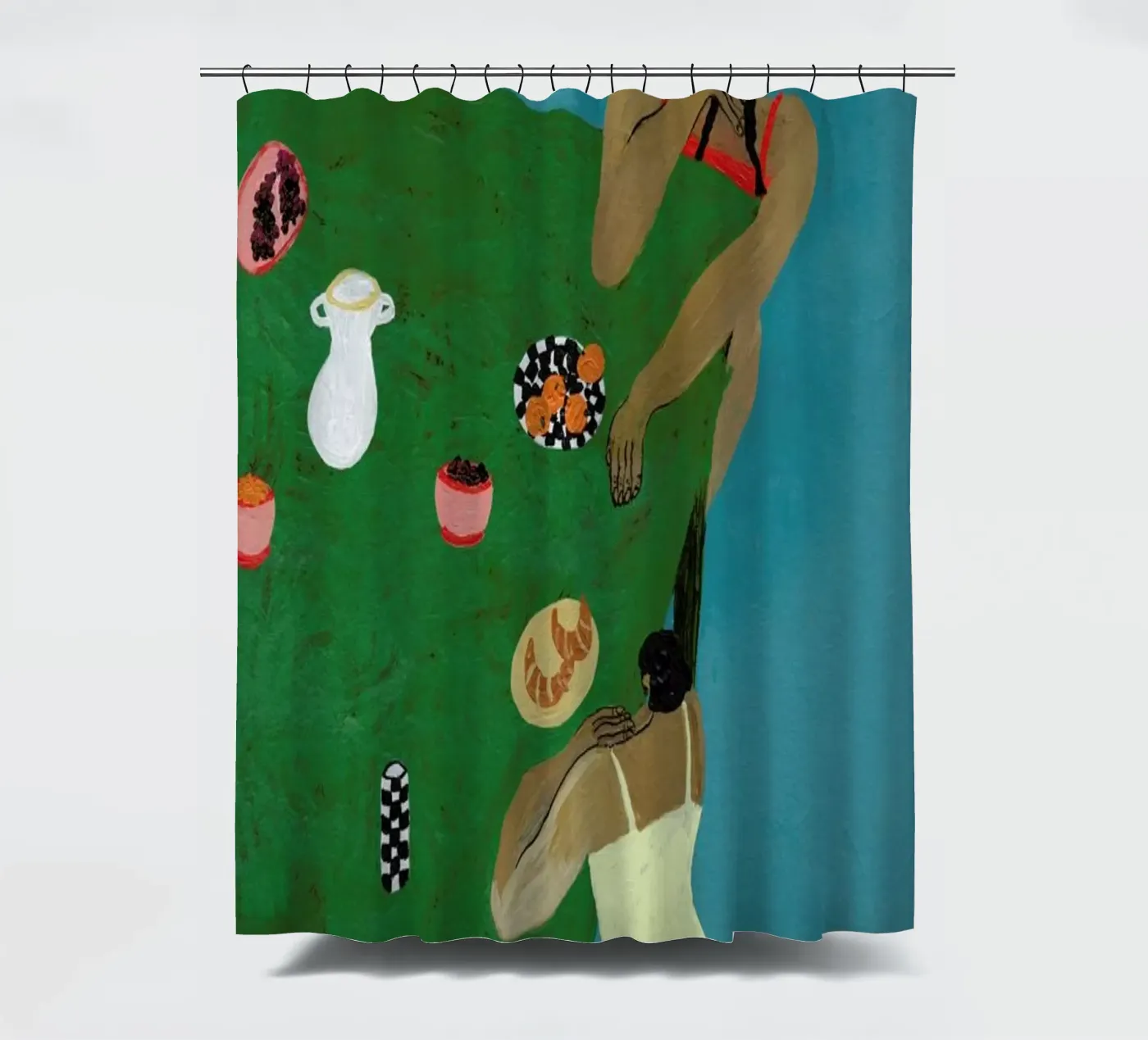 Table Setting Duschvorhang von Nudes and Croissants