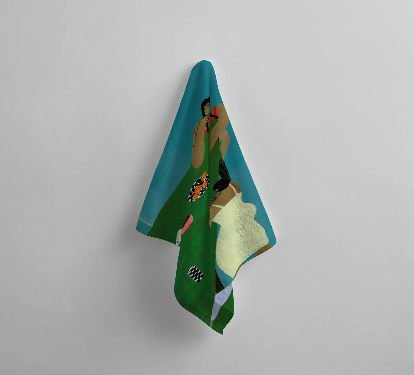 Table Setting badhanddoek van Nudes and Croissants