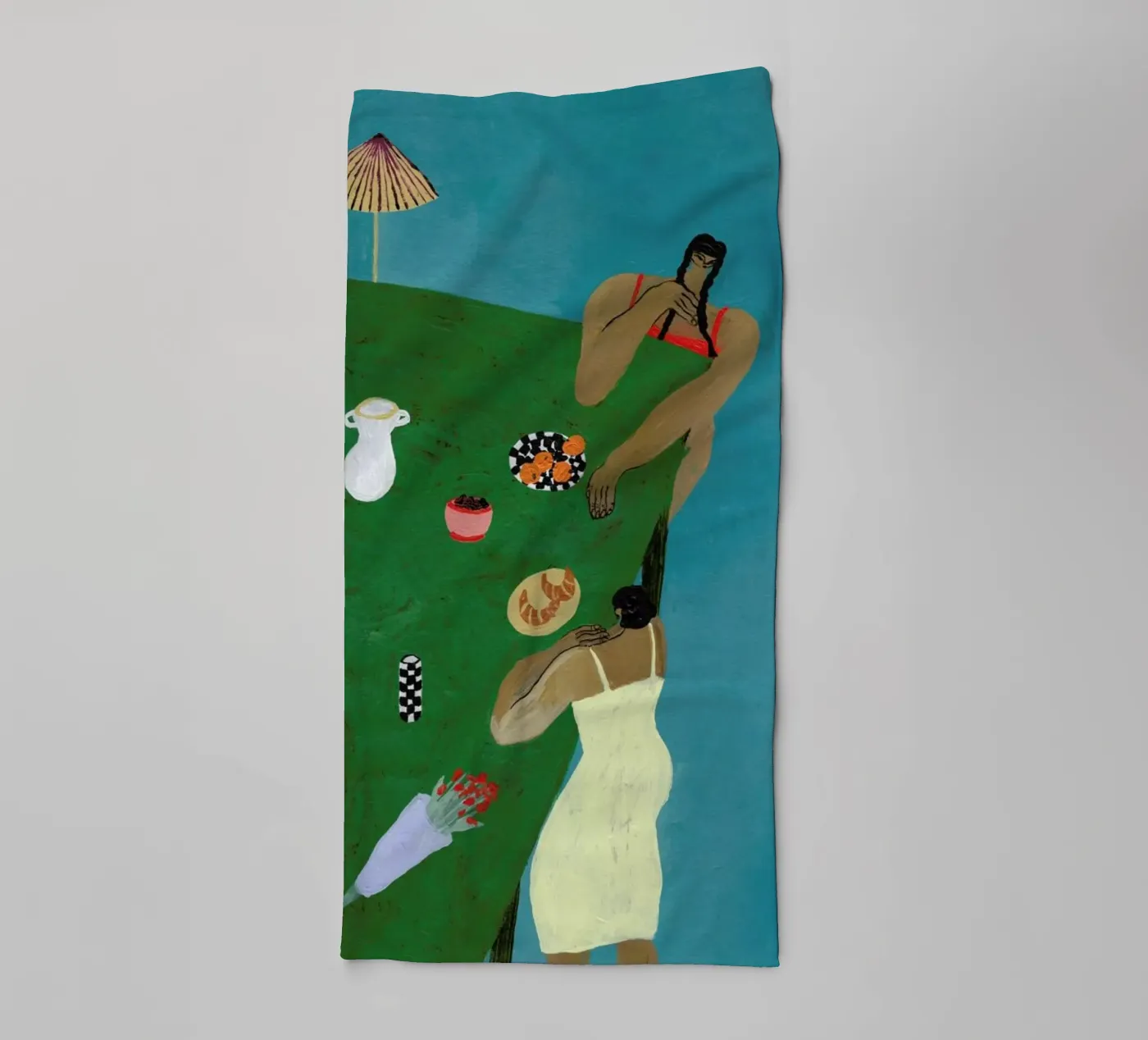 Table Setting serviette de bain de Nudes and Croissants