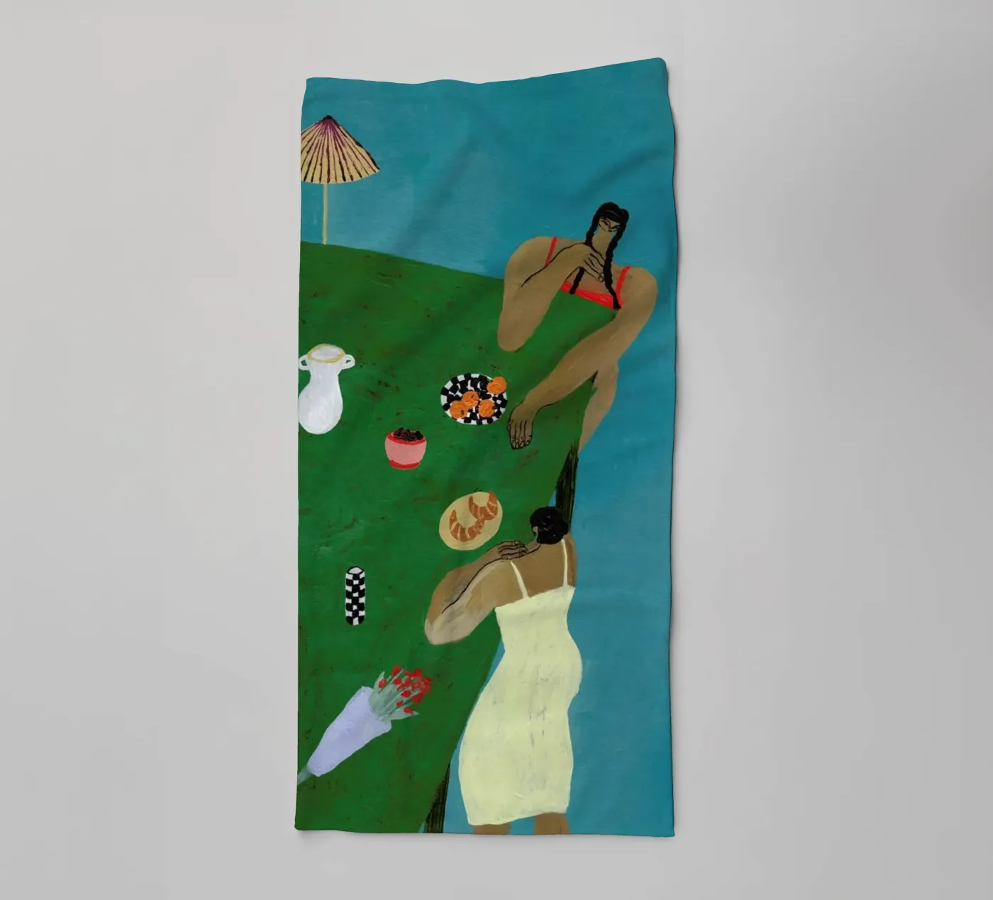 Table Setting badhanddoek van Nudes and Croissants