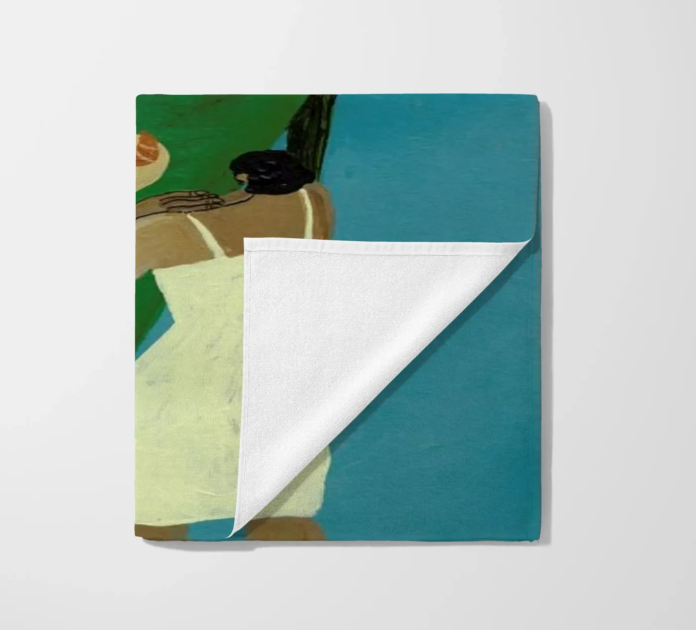 Table Setting beach towel by Nudes and Croissants
