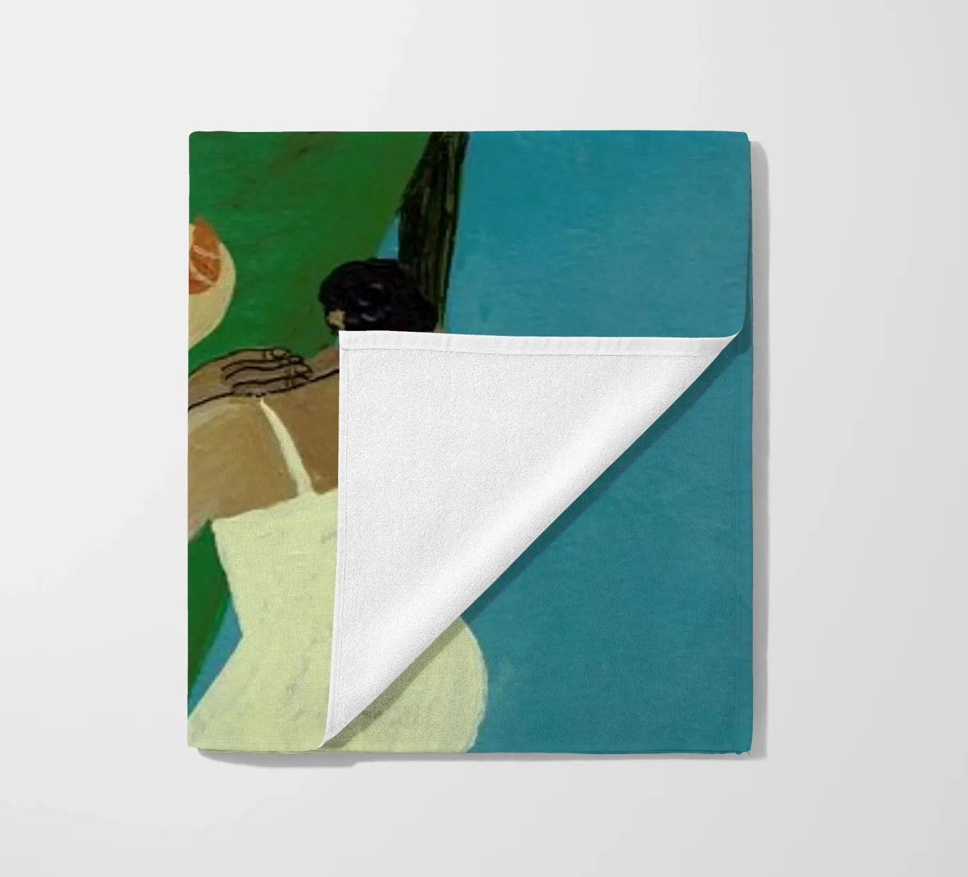 Table Setting beach towel by Nudes and Croissants