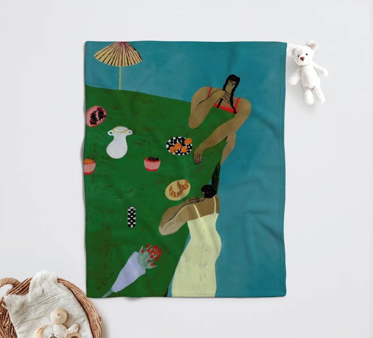 Table Setting coperta in pile da Nudes and Croissants