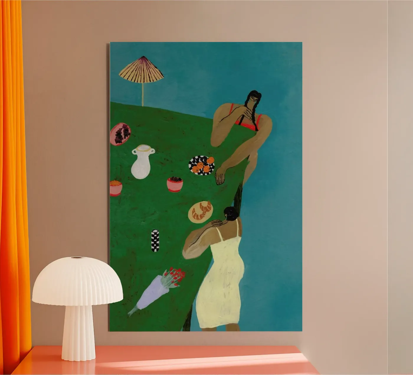 Table Setting pannello forex da Nudes and Croissants