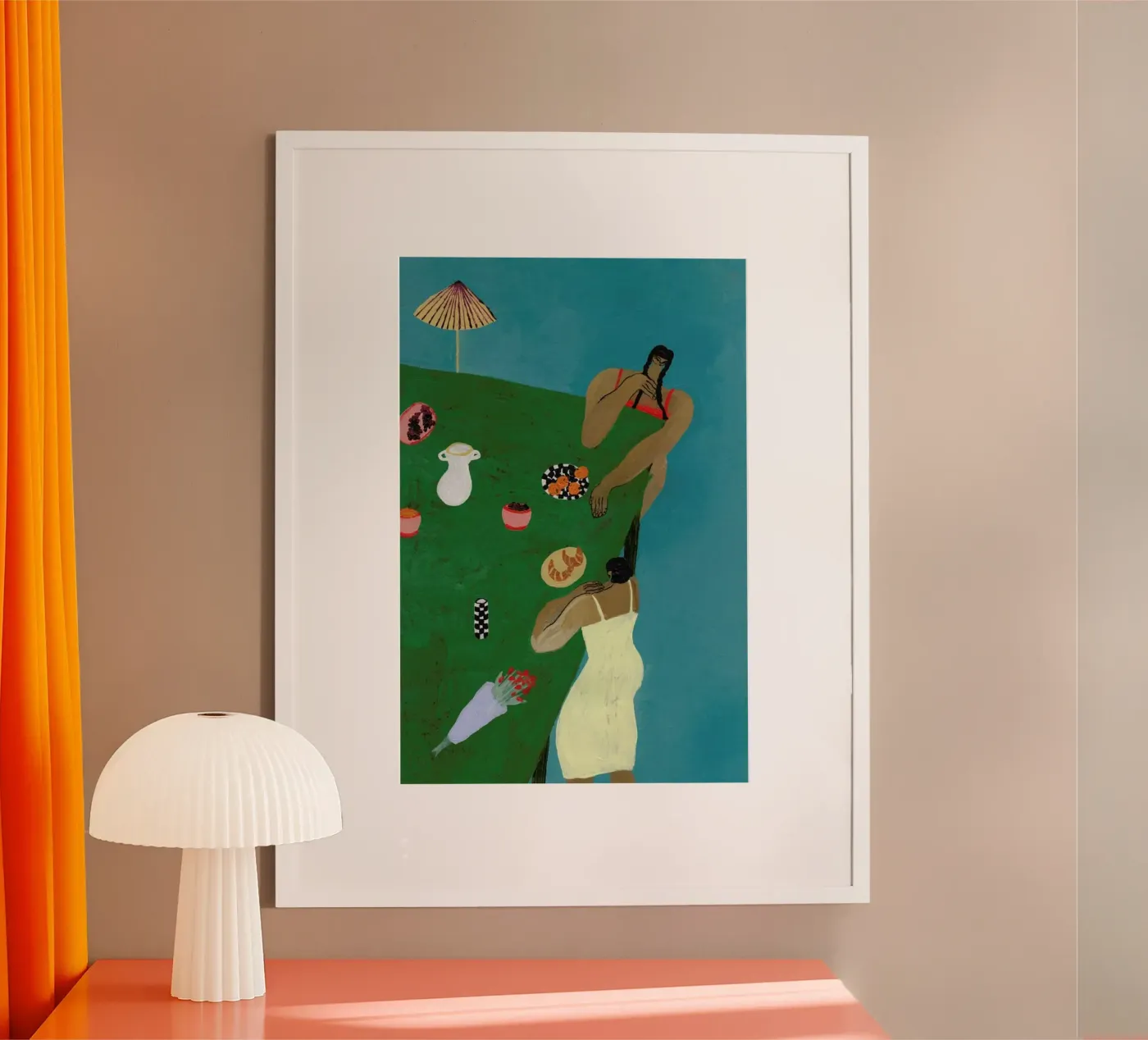 Table Setting Poster von Nudes and Croissants