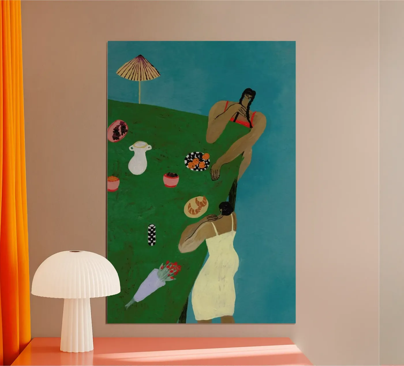 Table Setting poster da Nudes and Croissants