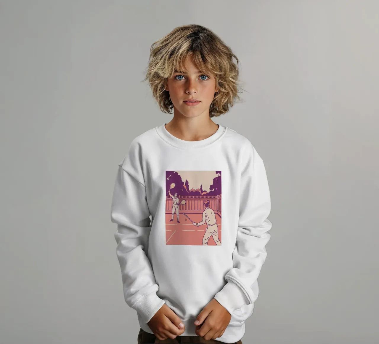 Giocare a tennis felpa bambino da SPORTS ONLY
