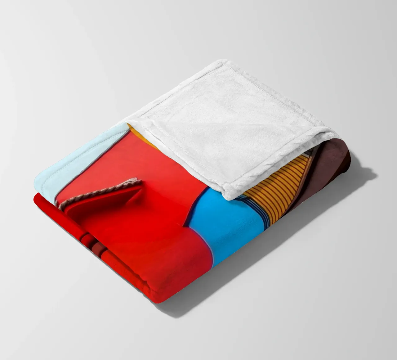 Colorful architecture features buildings in urban location fleece blanket by DesignDoodle