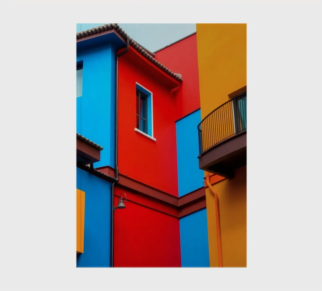 Colorful architecture features buildings in urban location notebook by DesignDoodle