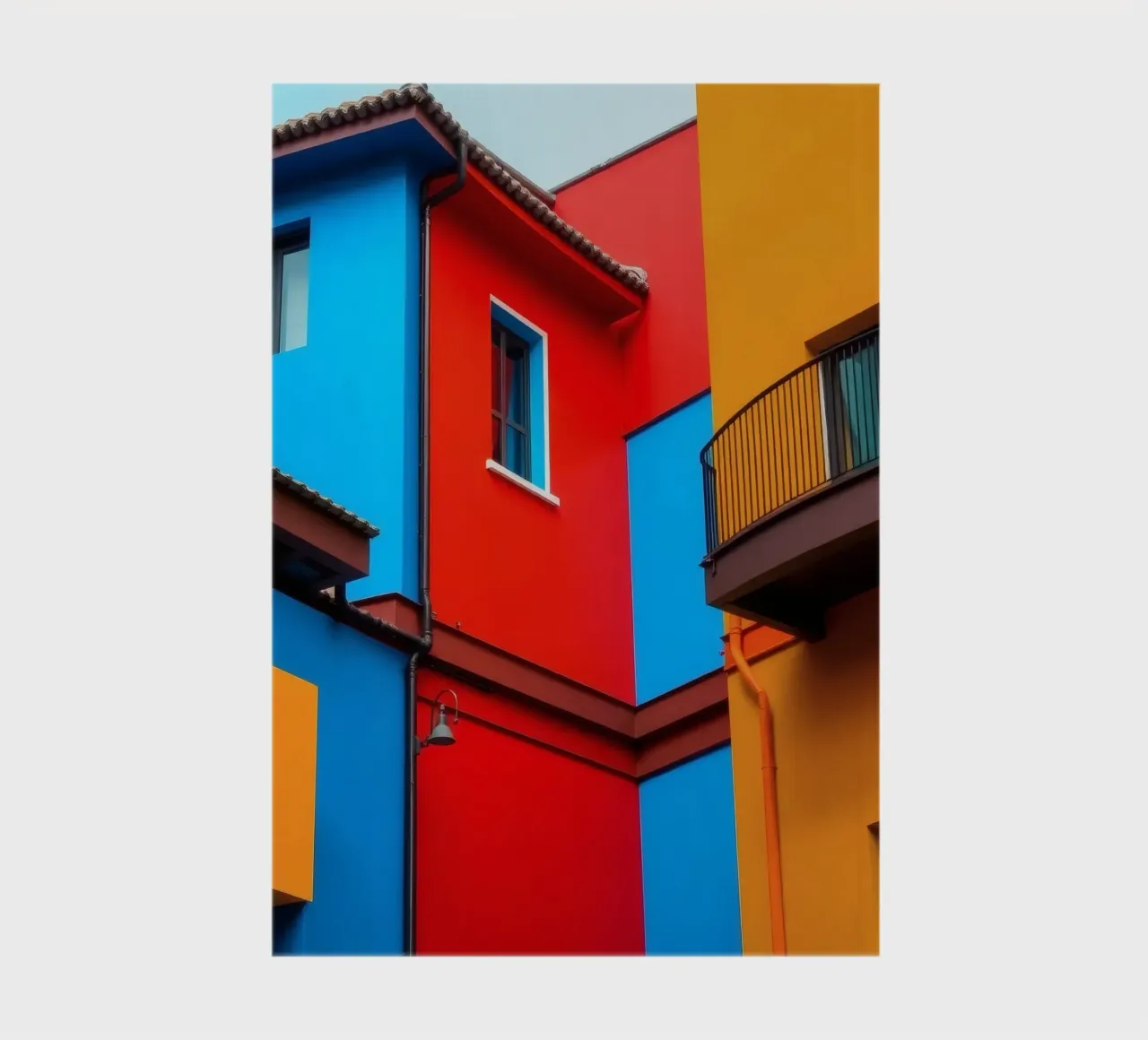Colorful architecture features buildings in urban location notebook by DesignDoodle