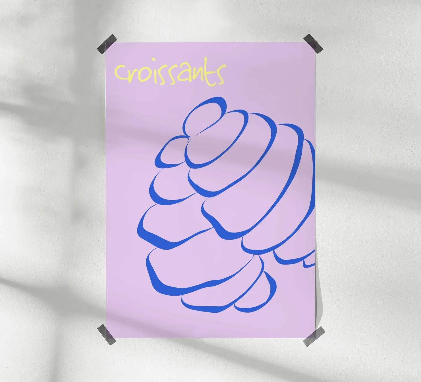 Croissants poster da FRICKE DESIGN