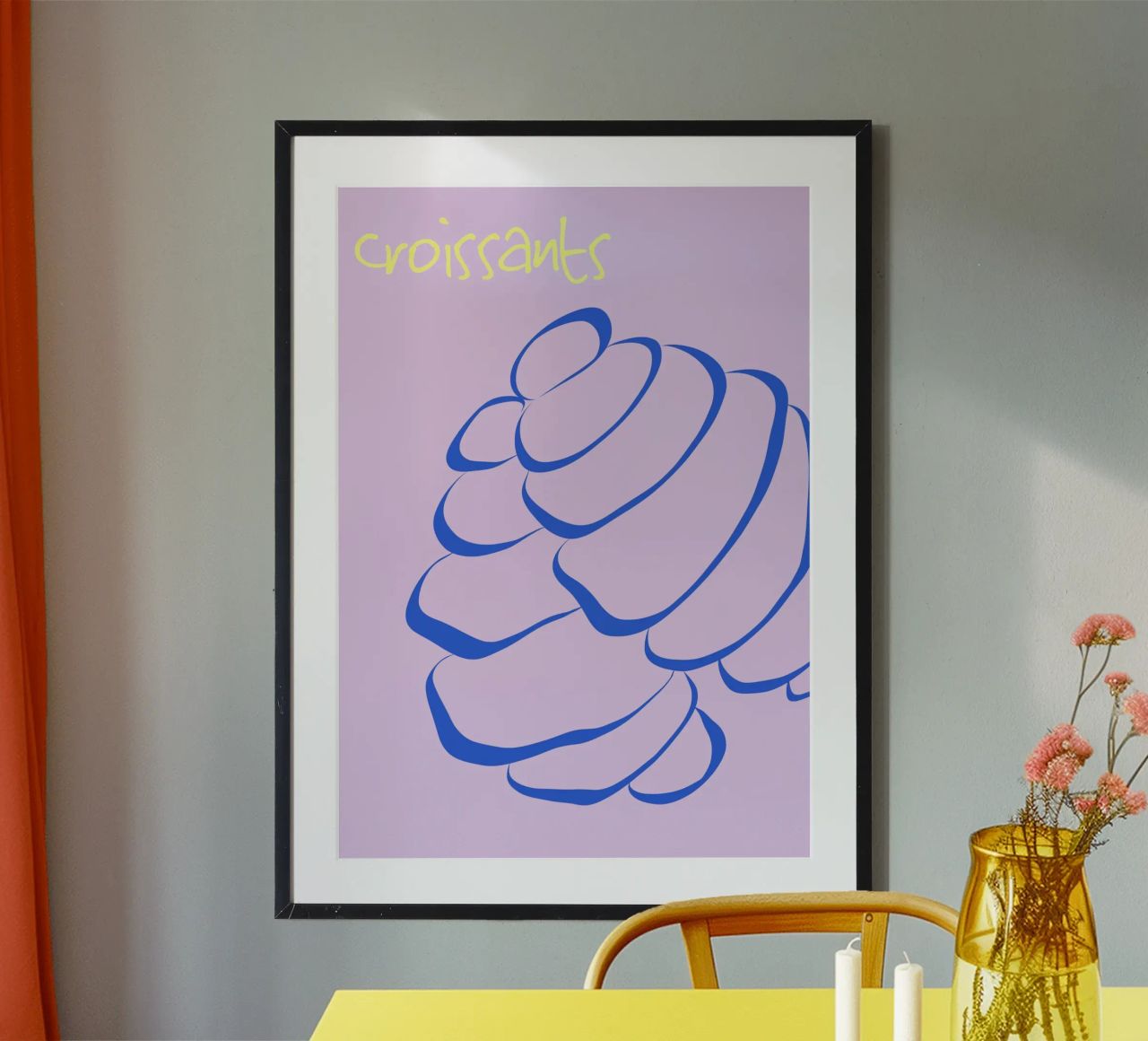 Croissants. Poster von FRICKE DESIGN